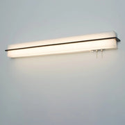 Apex 38" LED Overbed Wall Light, Jute/Espresso Finish - Bees Lighting