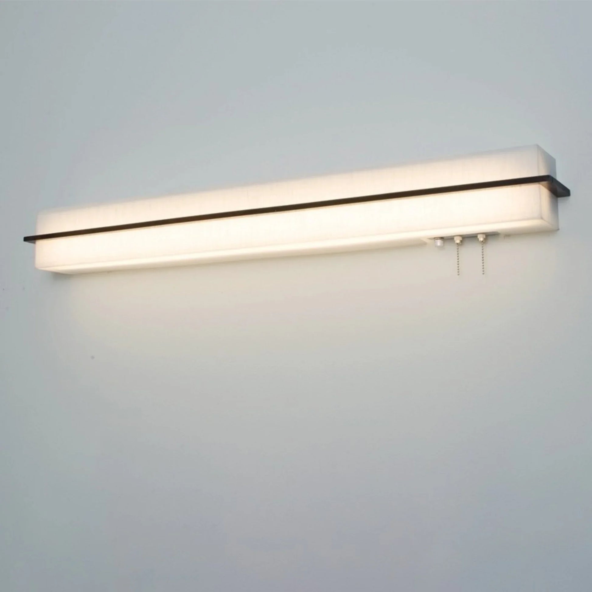 Apex 38" LED Overbed Wall Light, Jute/Espresso Finish - Bees Lighting