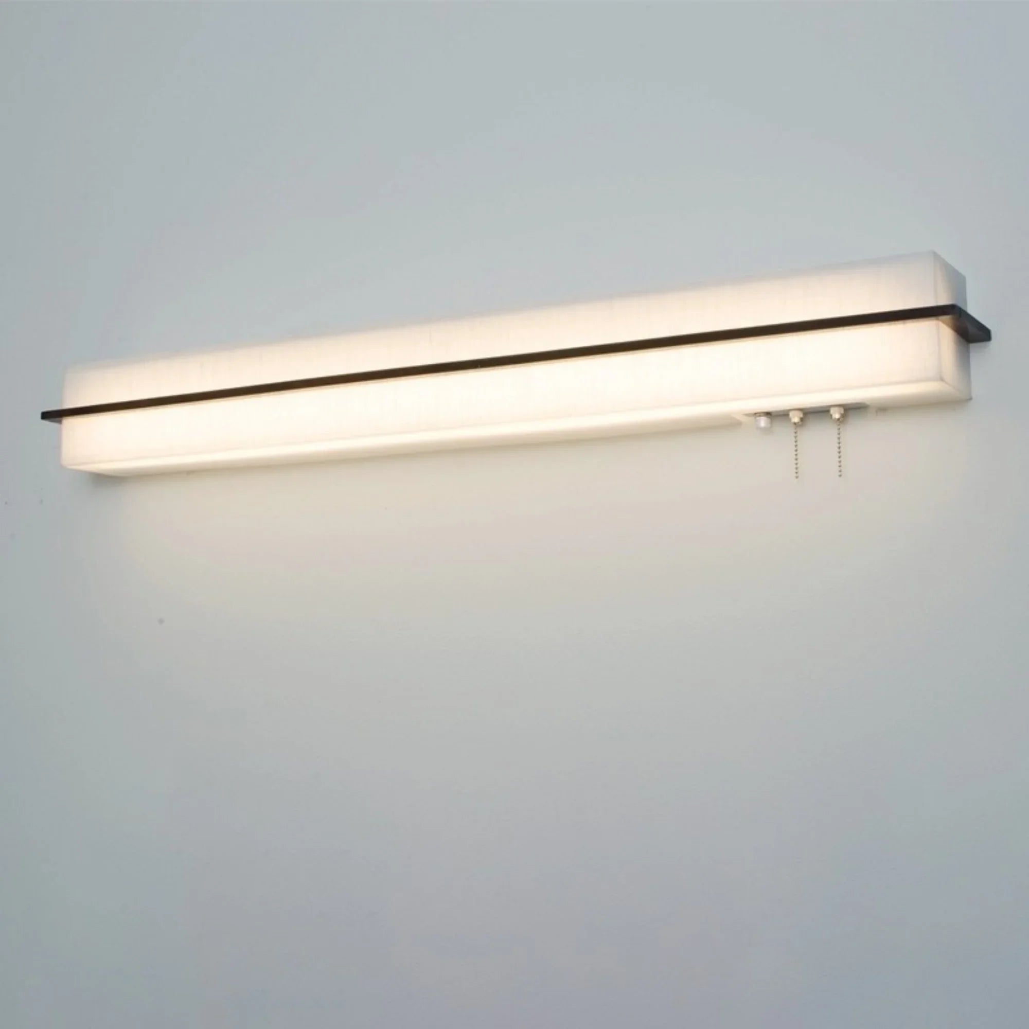 Apex 38" LED Overbed Wall Light, Jute/Espresso Finish - Bees Lighting