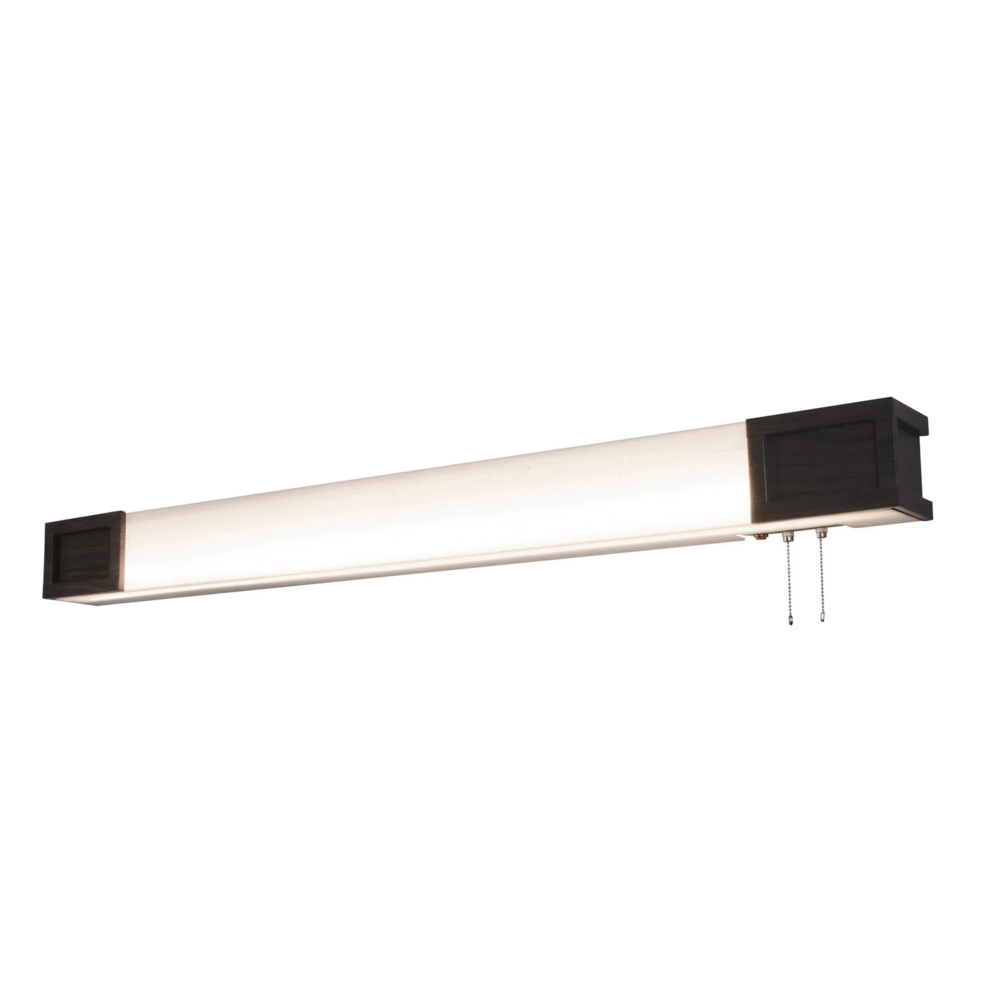 Marquette 50" LED Overbed Wall Light, Walnut Finish - Bees Lighting