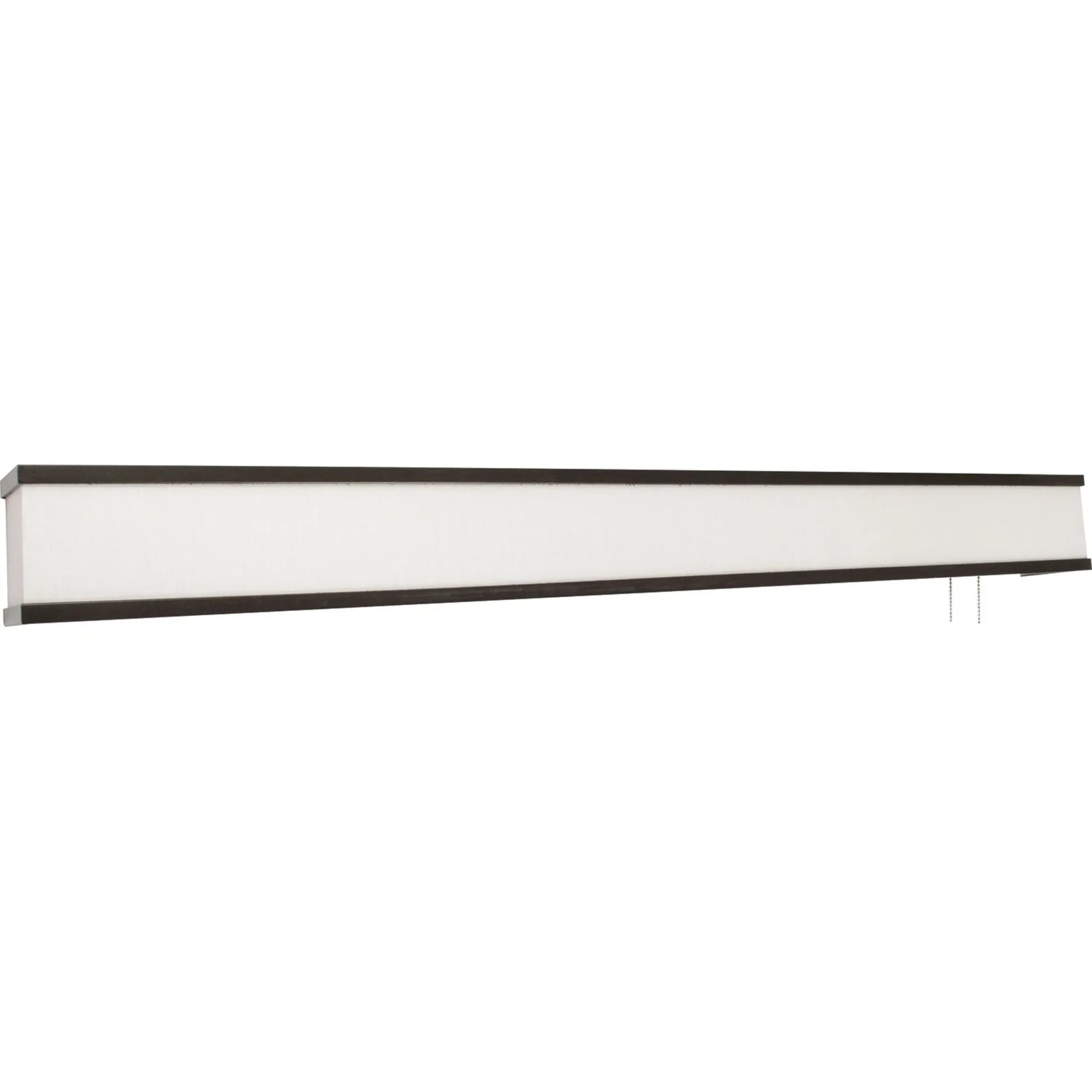 Randolph 38" LED Overbed Light, Linen White Oil-Rubbed Bronze Finish - Bees Lighting
