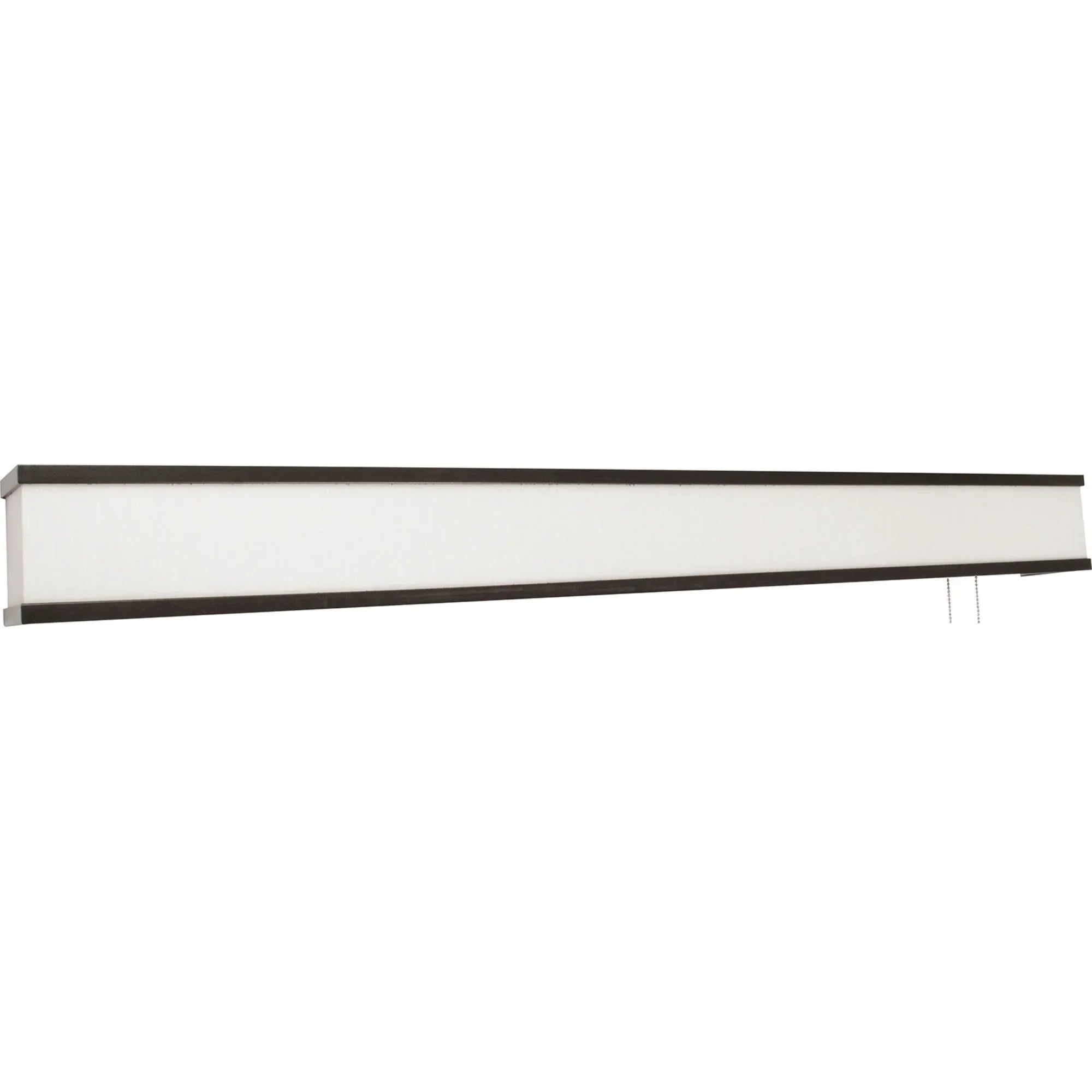 Randolph 50" LED Overbed Light, Linen White Rubbed Bronze Finish - Bees Lighting