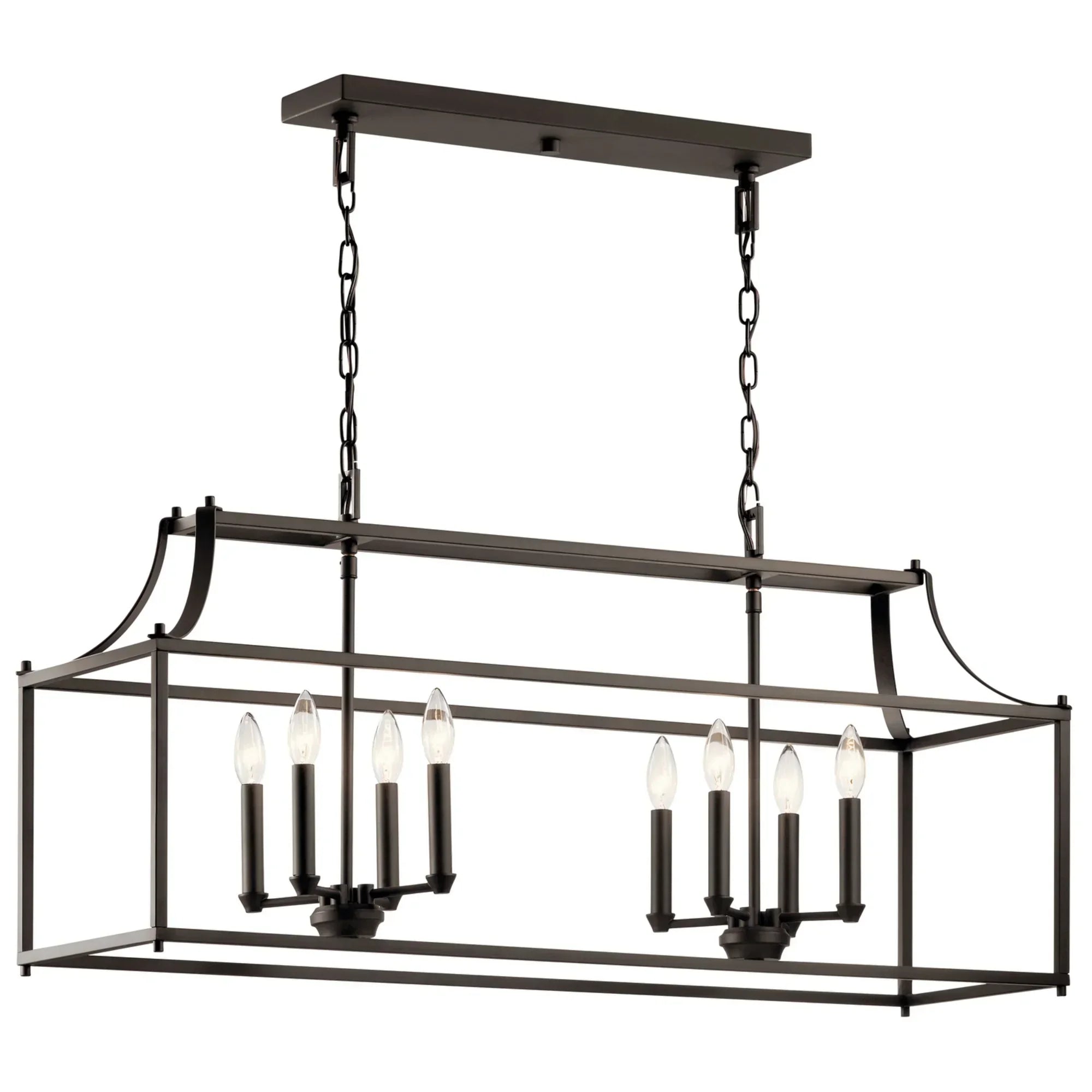 Morrigan 8 Light Linear Chandelier - Bees Lighting