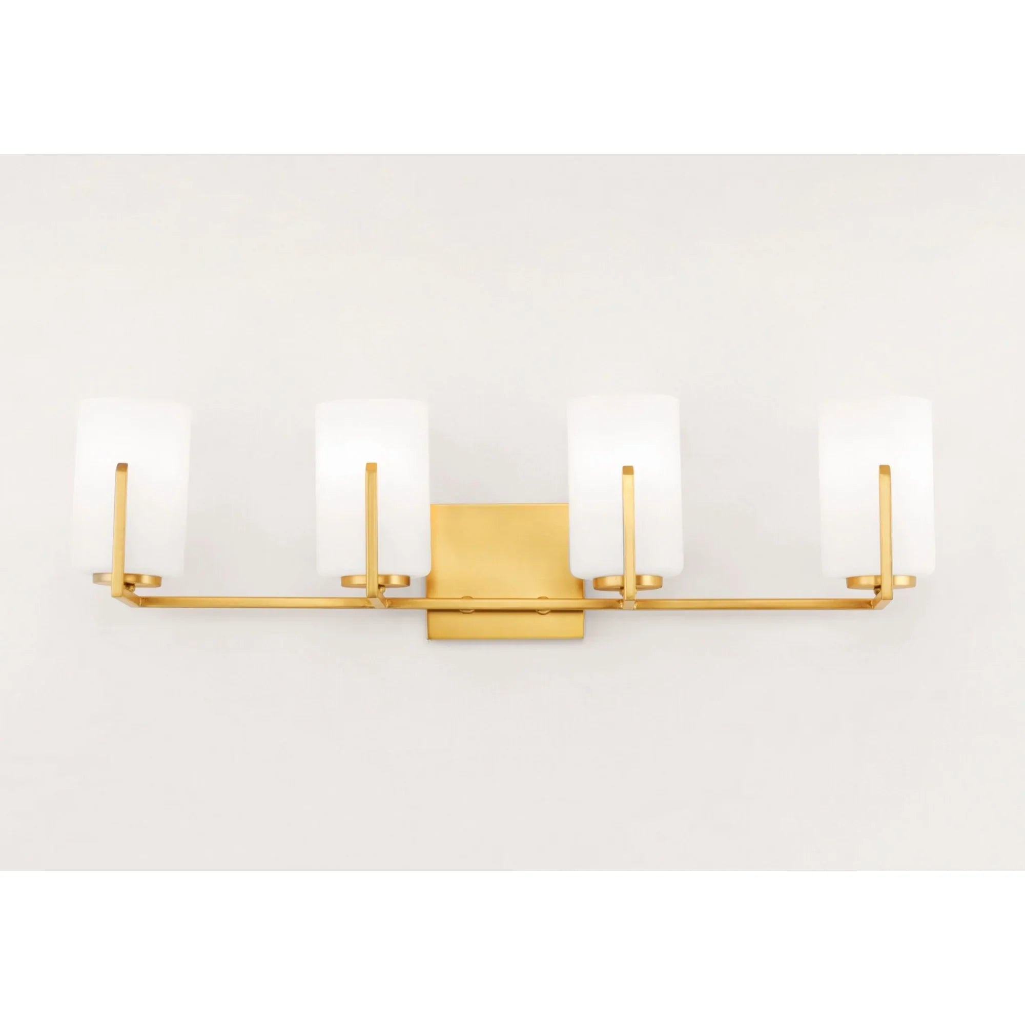Dart 30" 4 Lights Vanity Light, Satin Brass Finish - Bees Lighting