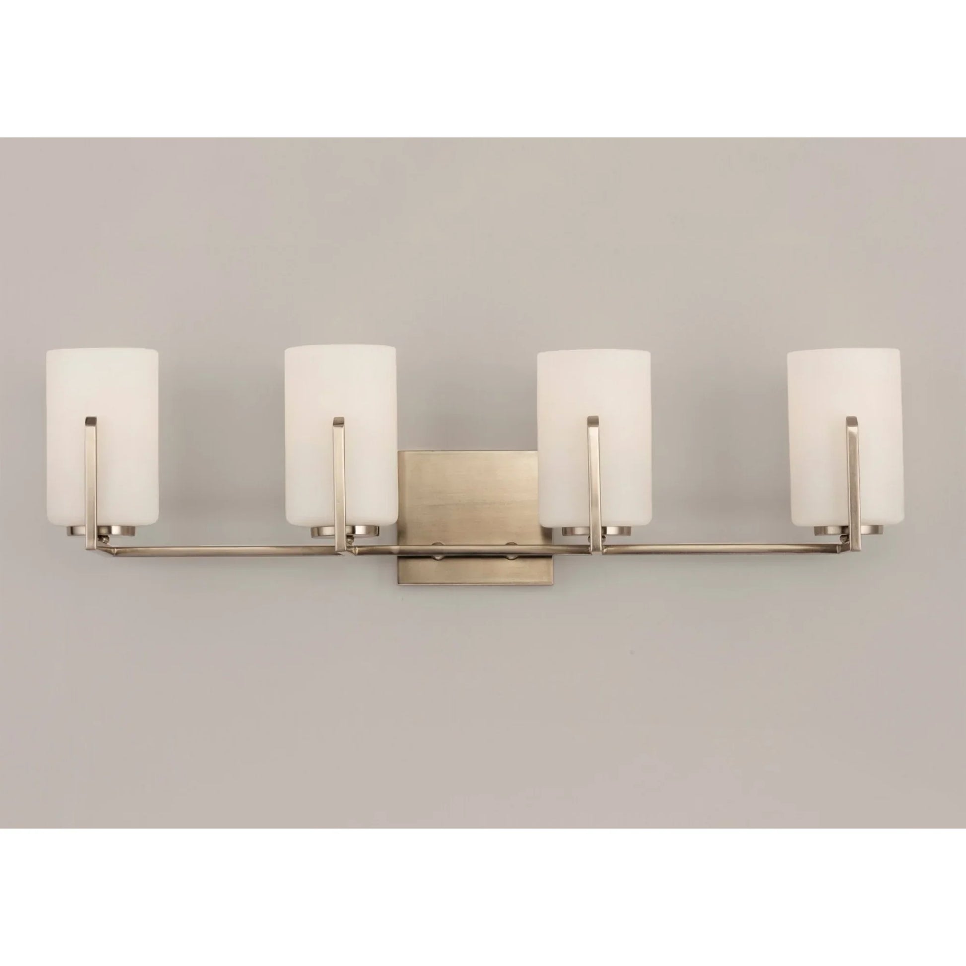 Dart 30" 4 Lights Vanity Light, Satin Nickel Finish - Bees Lighting