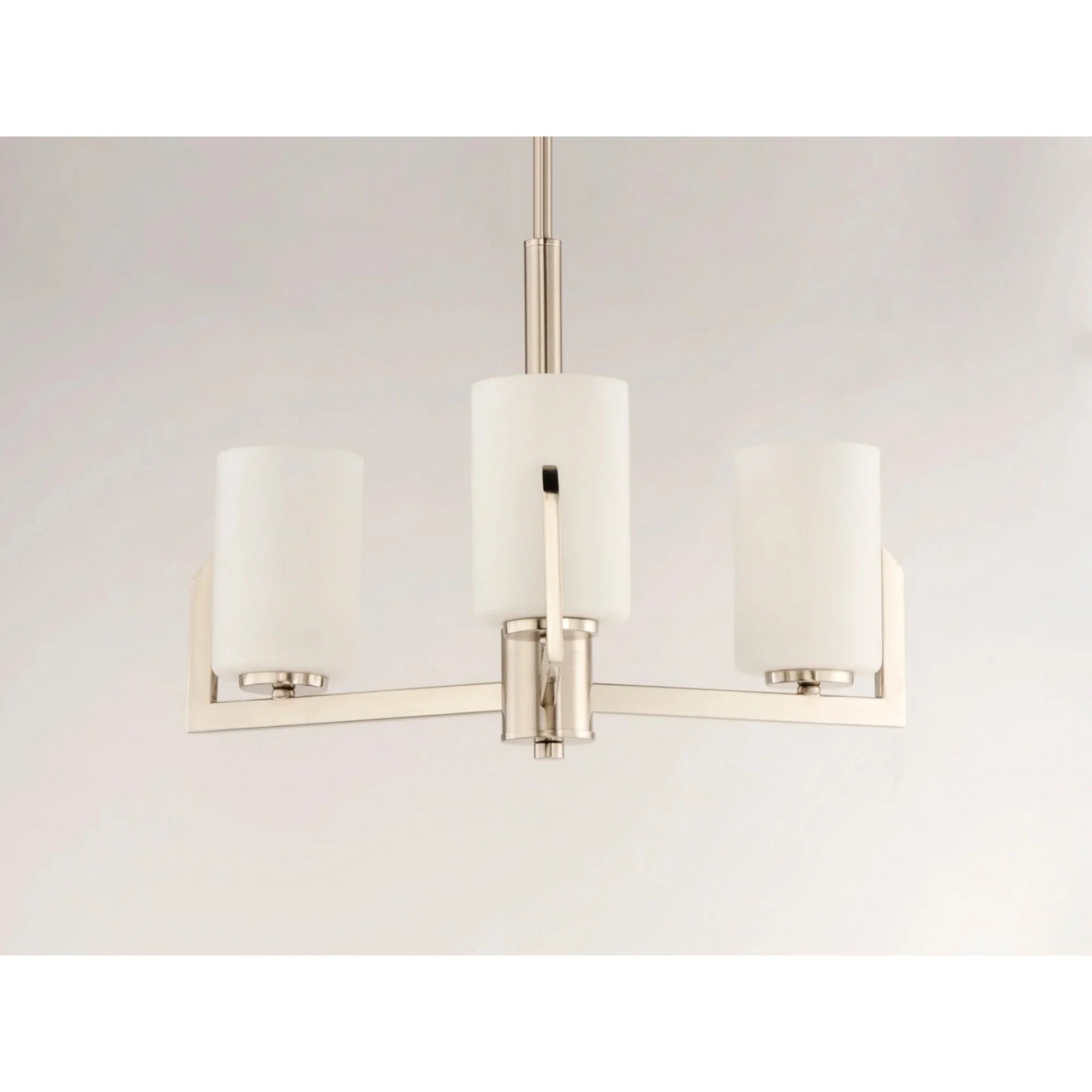 Dart 23" 3 Lights Chandelier, Nickel Finish - Bees Lighting