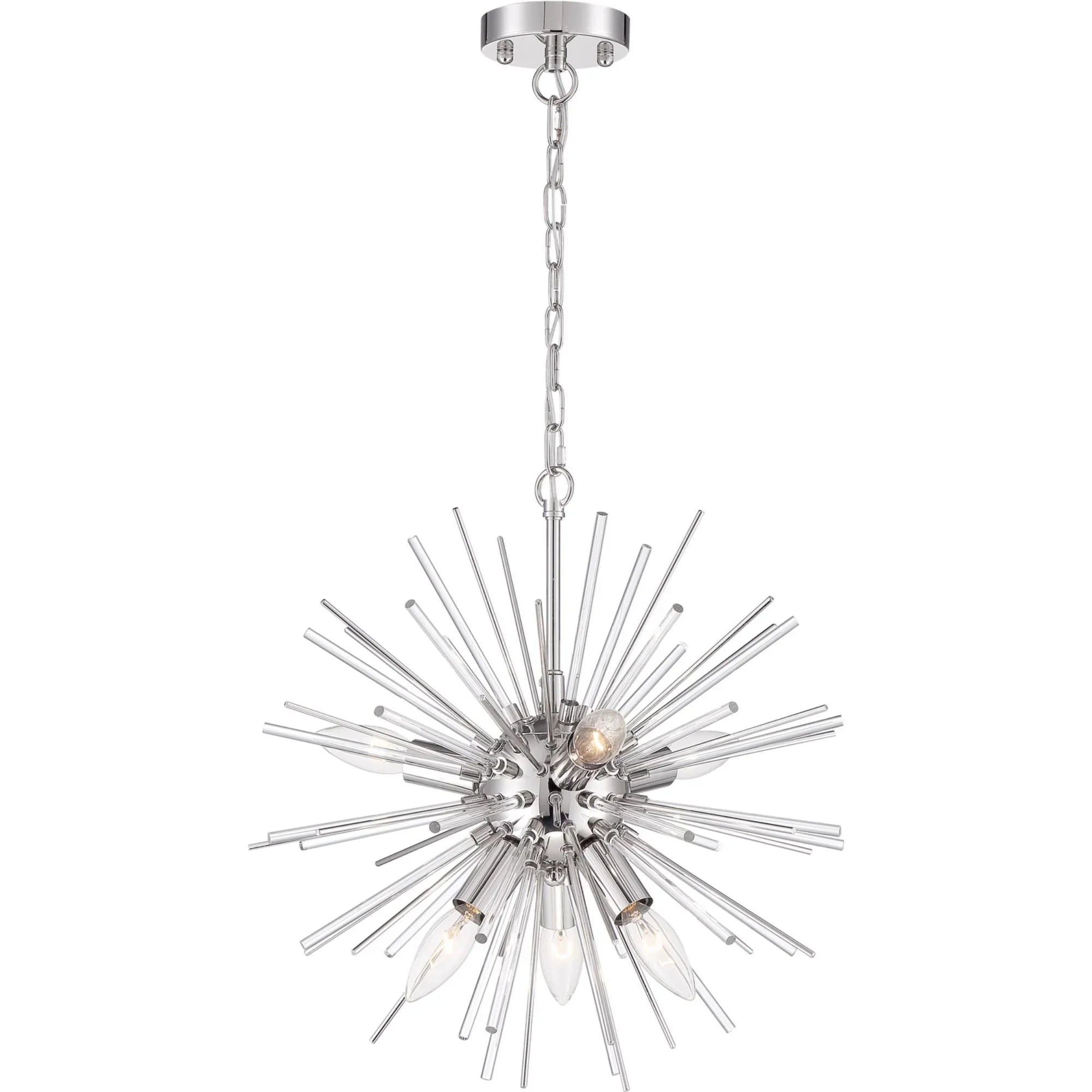 Cirrus Chandelier, Glass Rods - Bees Lighting