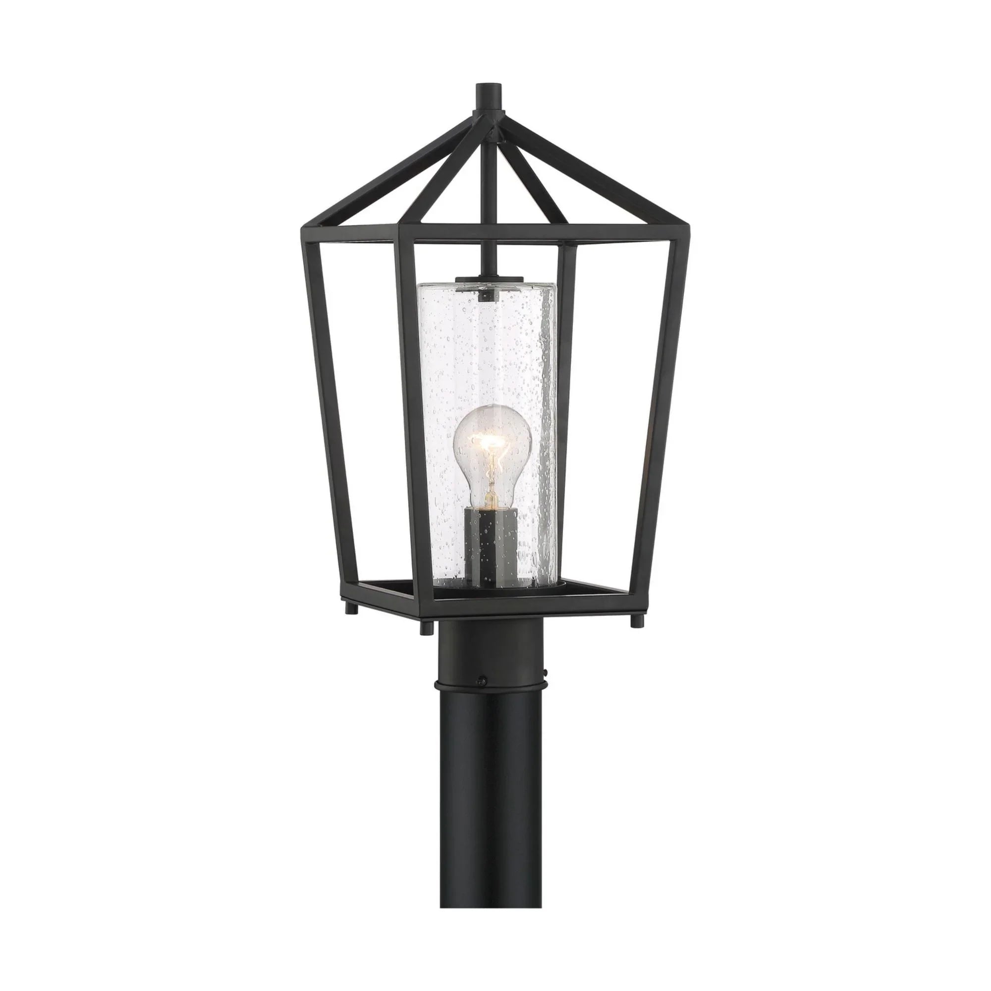 Hopewell 18" Lantern Head, Black Finish - Bees Lighting