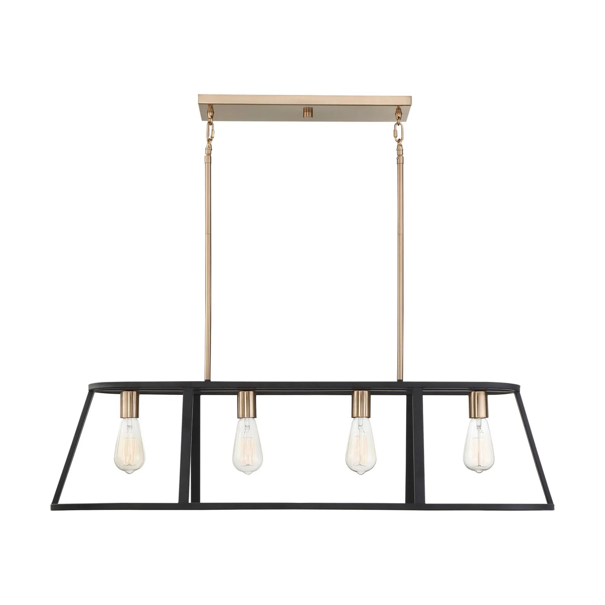 Chassis 40" 4 Lights Pendant, Brass Finish - Bees Lighting
