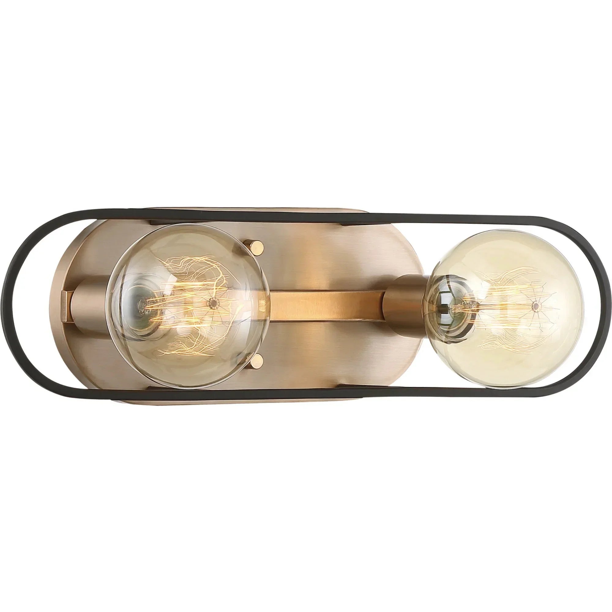 Chassis Vanity Light Copper Brushed Brass and Matte Black Finish - Bees Lighting