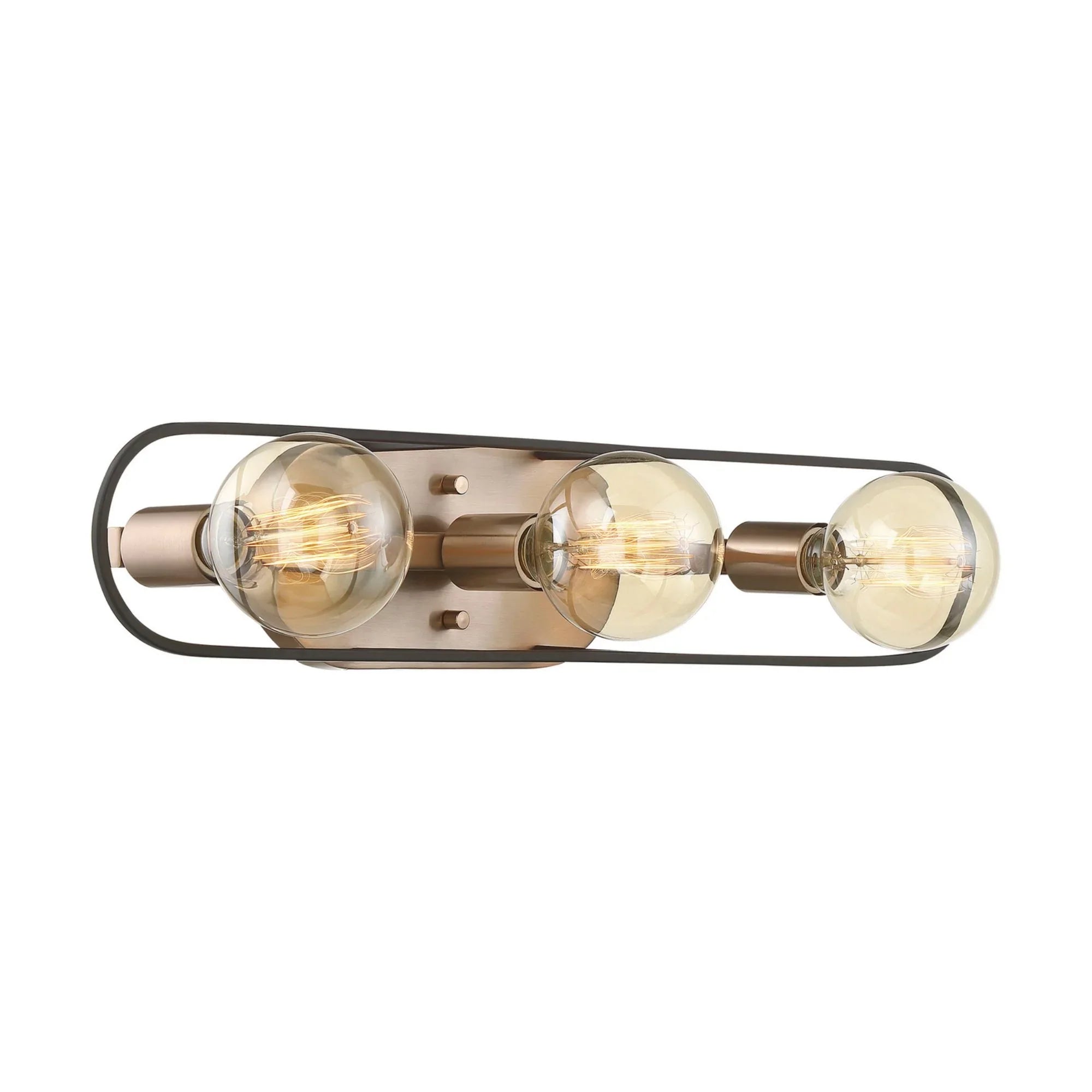 Chassis 24" 3 Lights Bath Vanity, Copper Finish - Bees Lighting