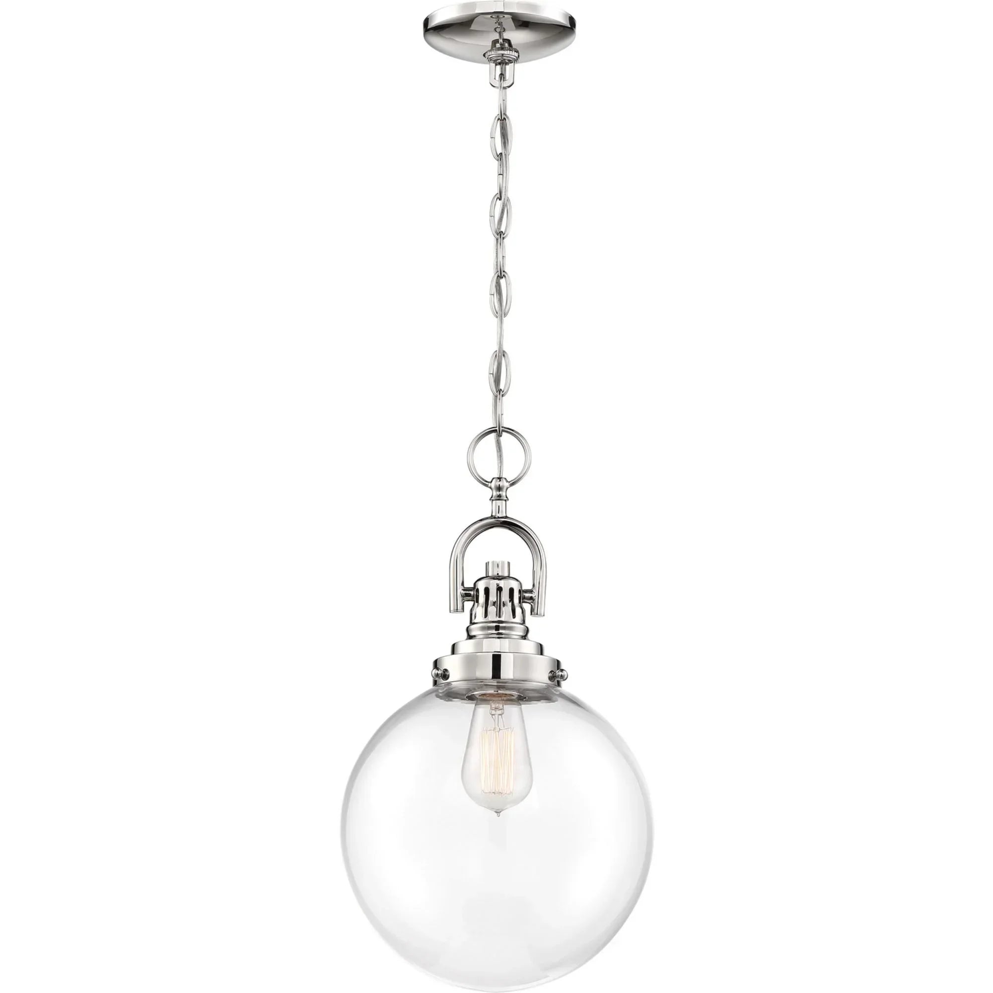 Skyloft 10 in. 1 Light Pendant Light, Clear Glass - Bees Lighting