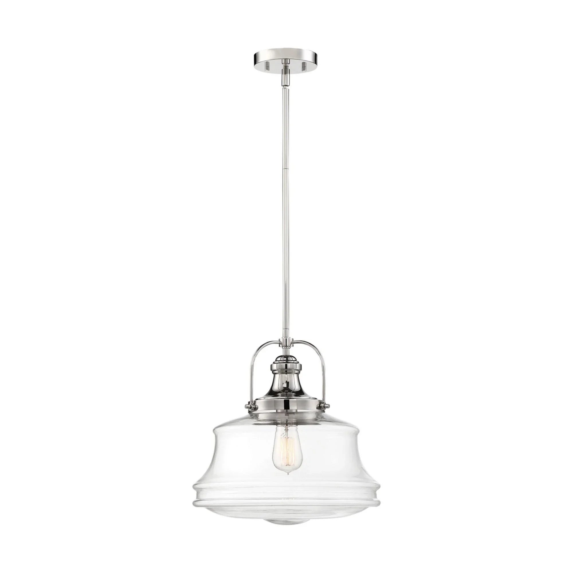 Basel 14" Pendant, Nickel Finish - Bees Lighting