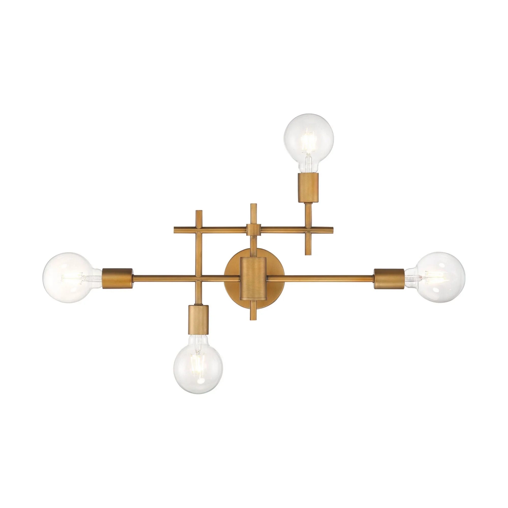 Delphi 23" 4 Lights Armed Sconce, Gold Finish - Bees Lighting