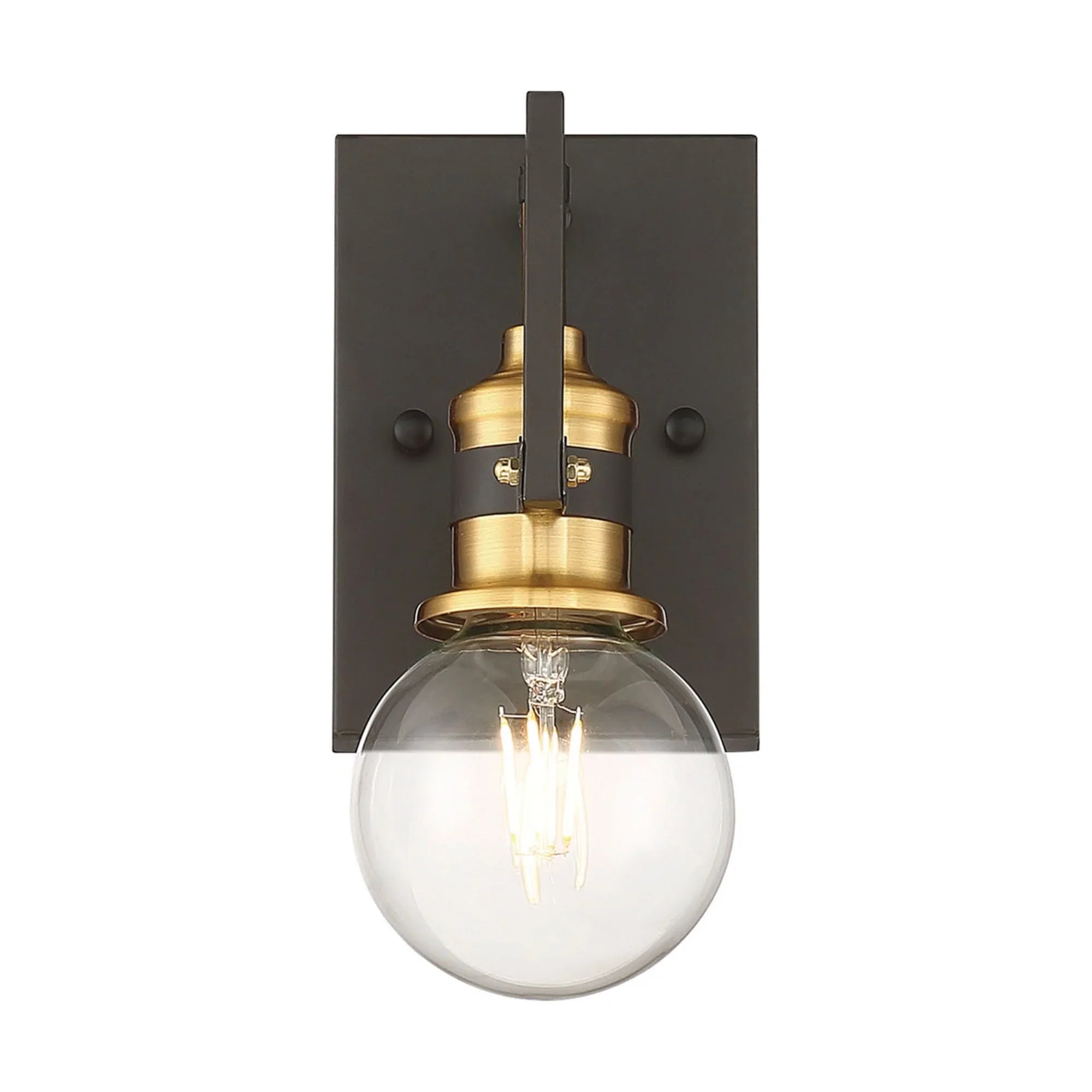 Intention 7" Armed Sconce, Black Finish - Bees Lighting