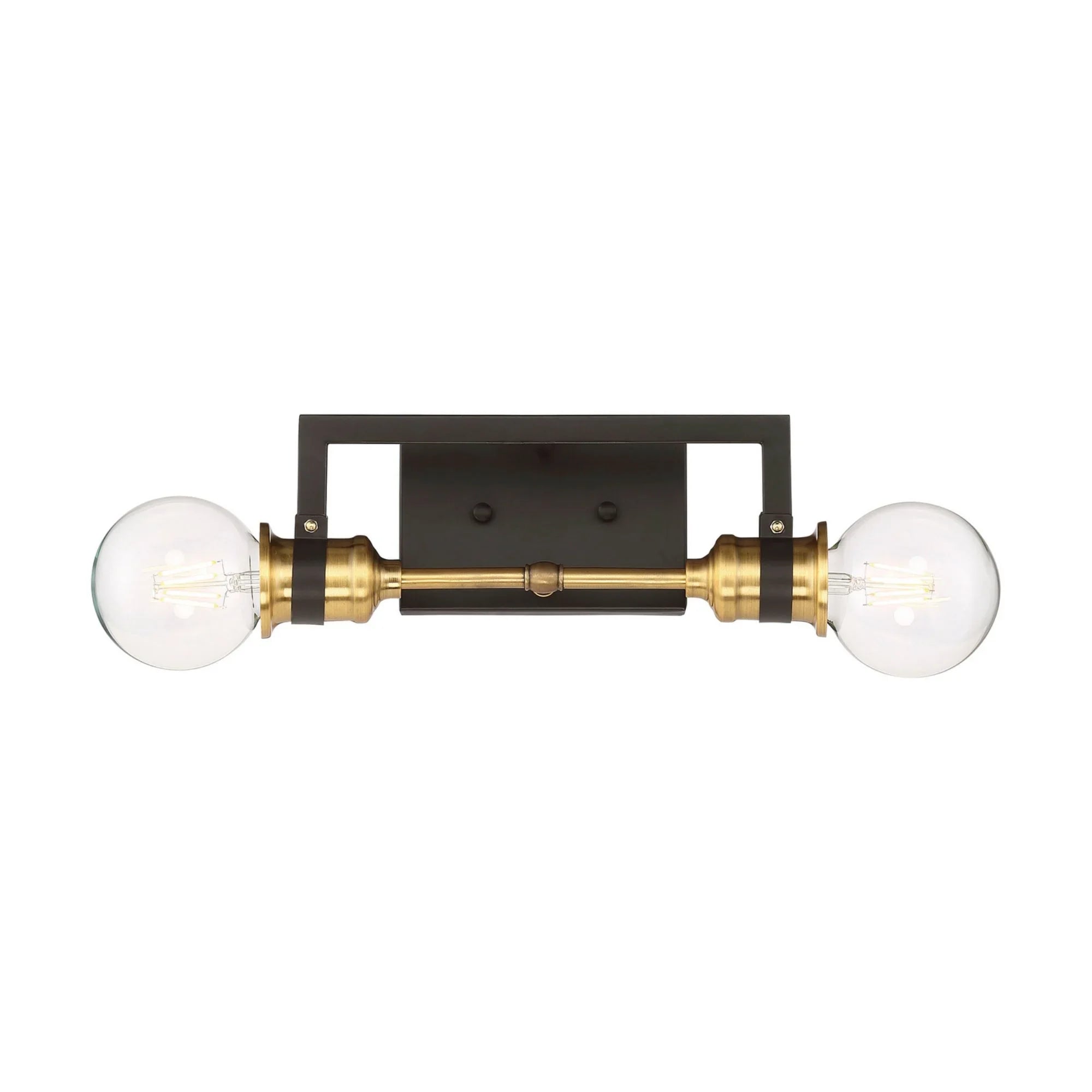 Intention 12" 2 Lights Vanity Light, Black Finish - Bees Lighting