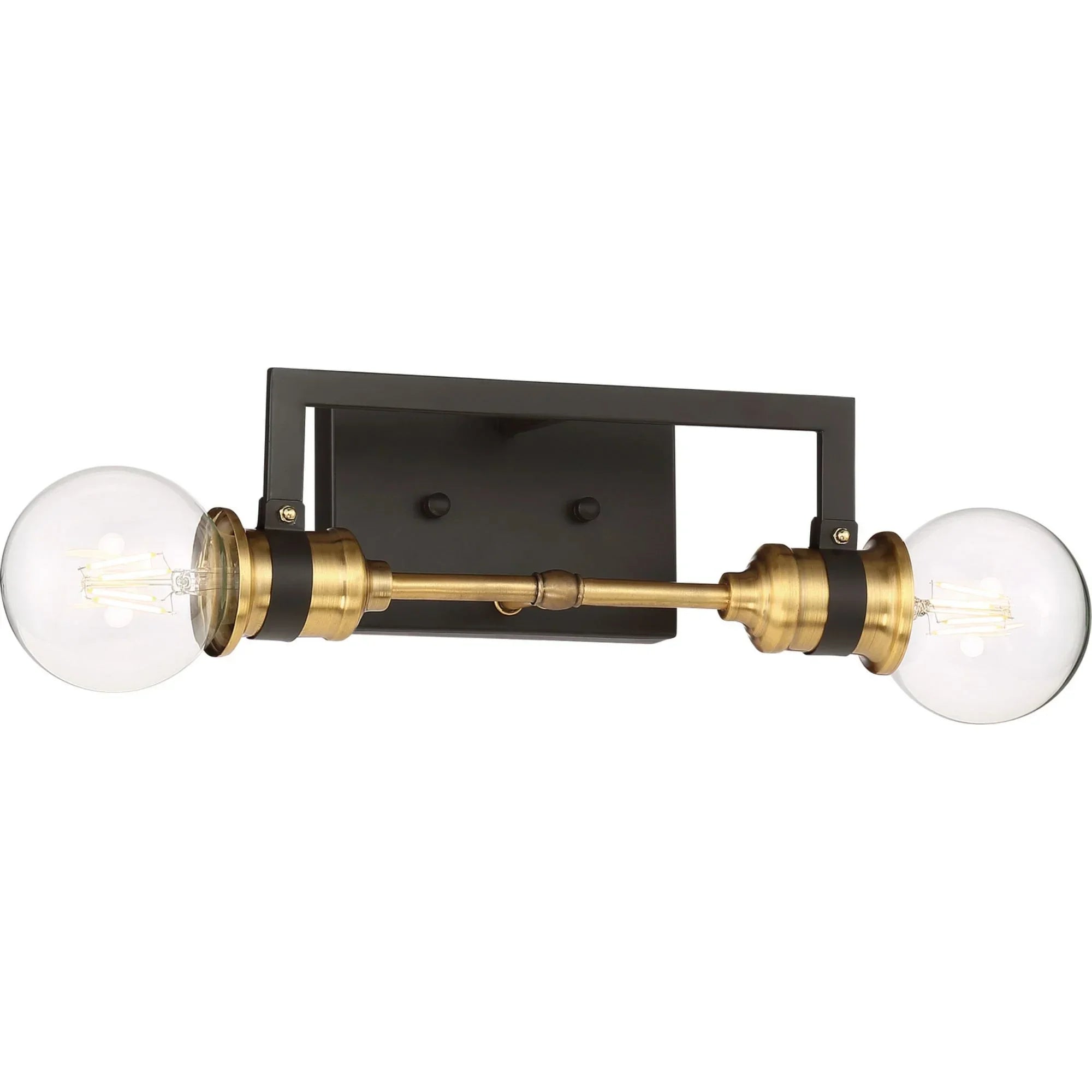 Intention Vanity Light Warm Brass and Black Finish - Bees Lighting