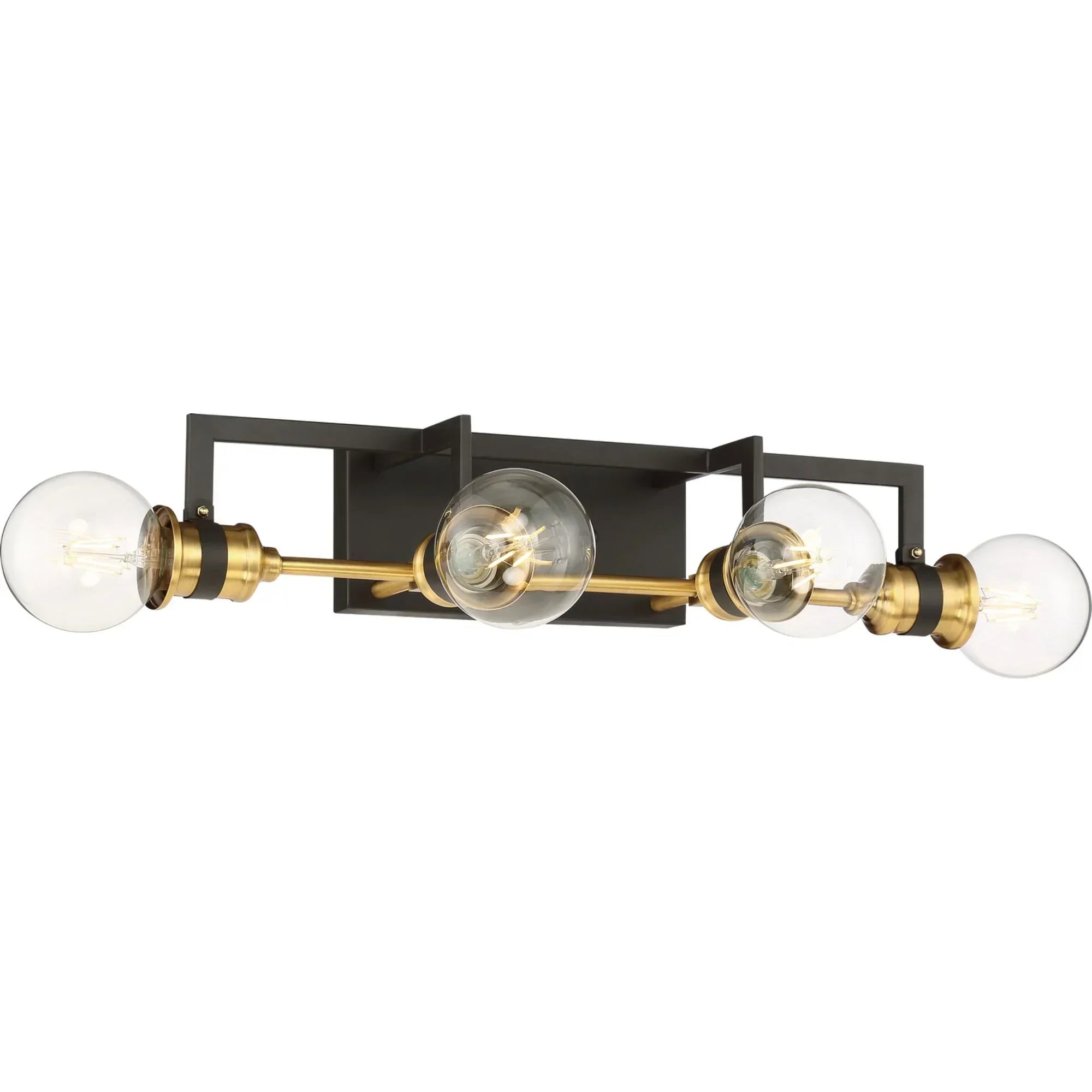 Intention Vanity Light Warm Brass and Black Finish - Bees Lighting