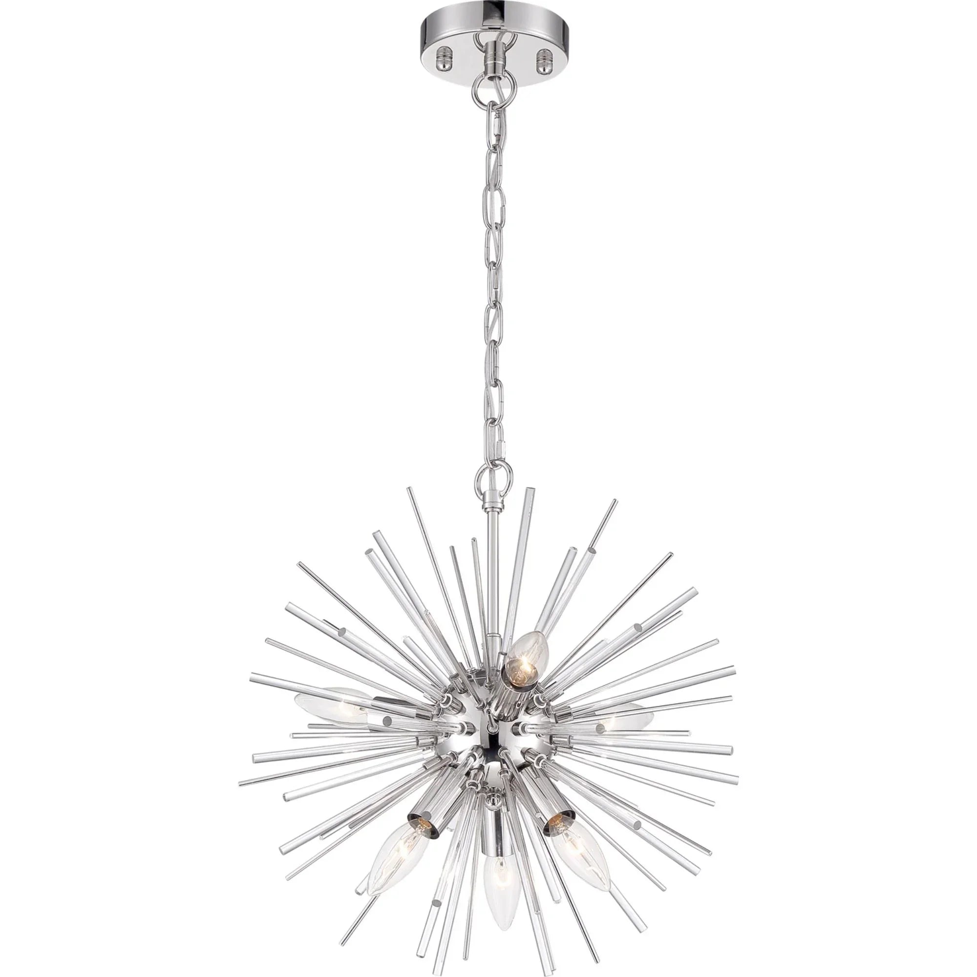 Cirrus Chandelier, Glass Rods - Bees Lighting