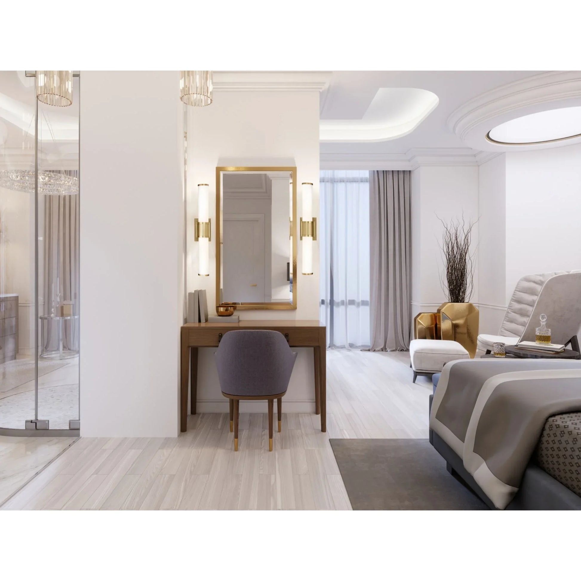 Caper 24" LED Bath Bar, 2200 Lm 3000K, Brass Finish - Bees Lighting