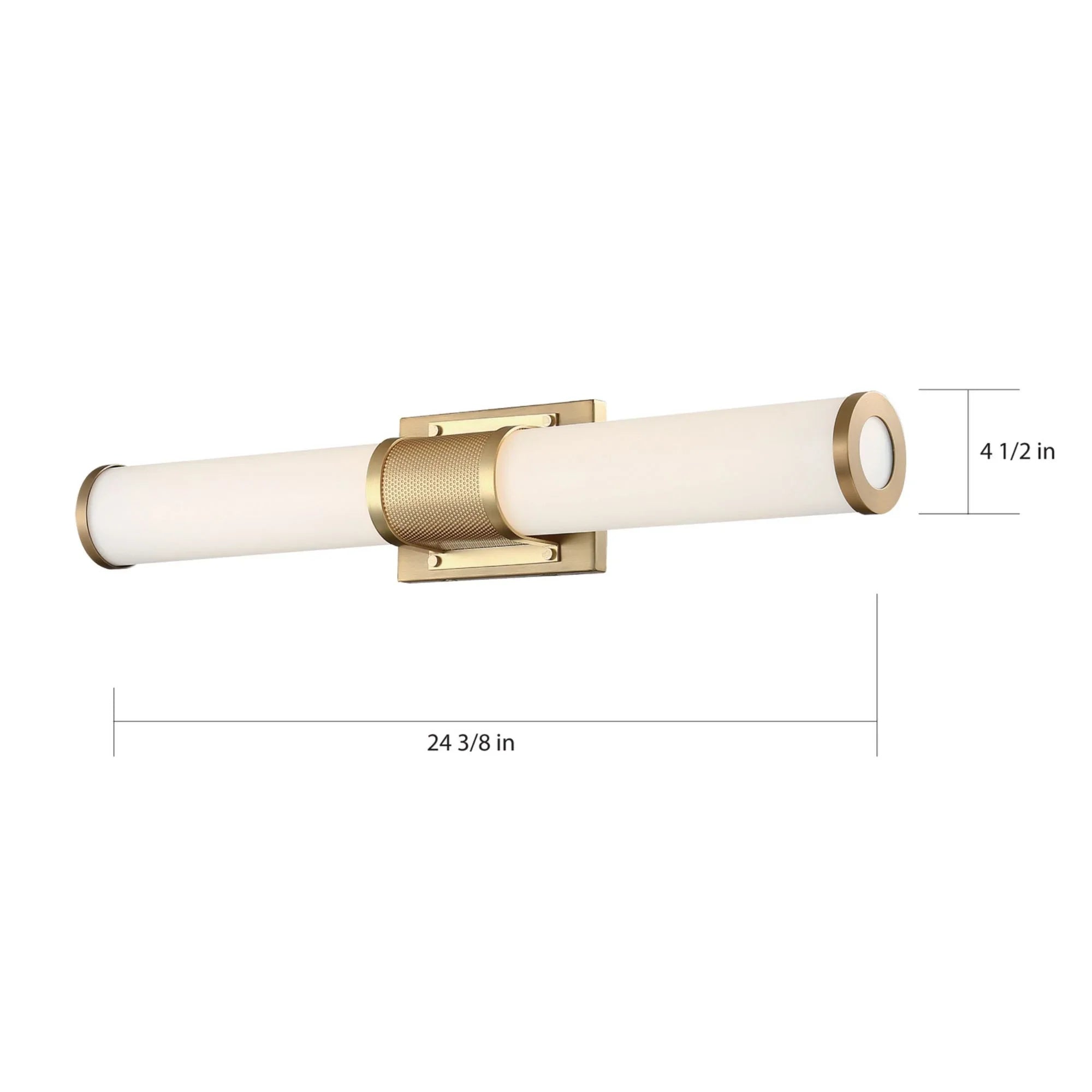 Caper 24" LED Bath Bar, 2200 Lm 3000K, Brass Finish - Bees Lighting
