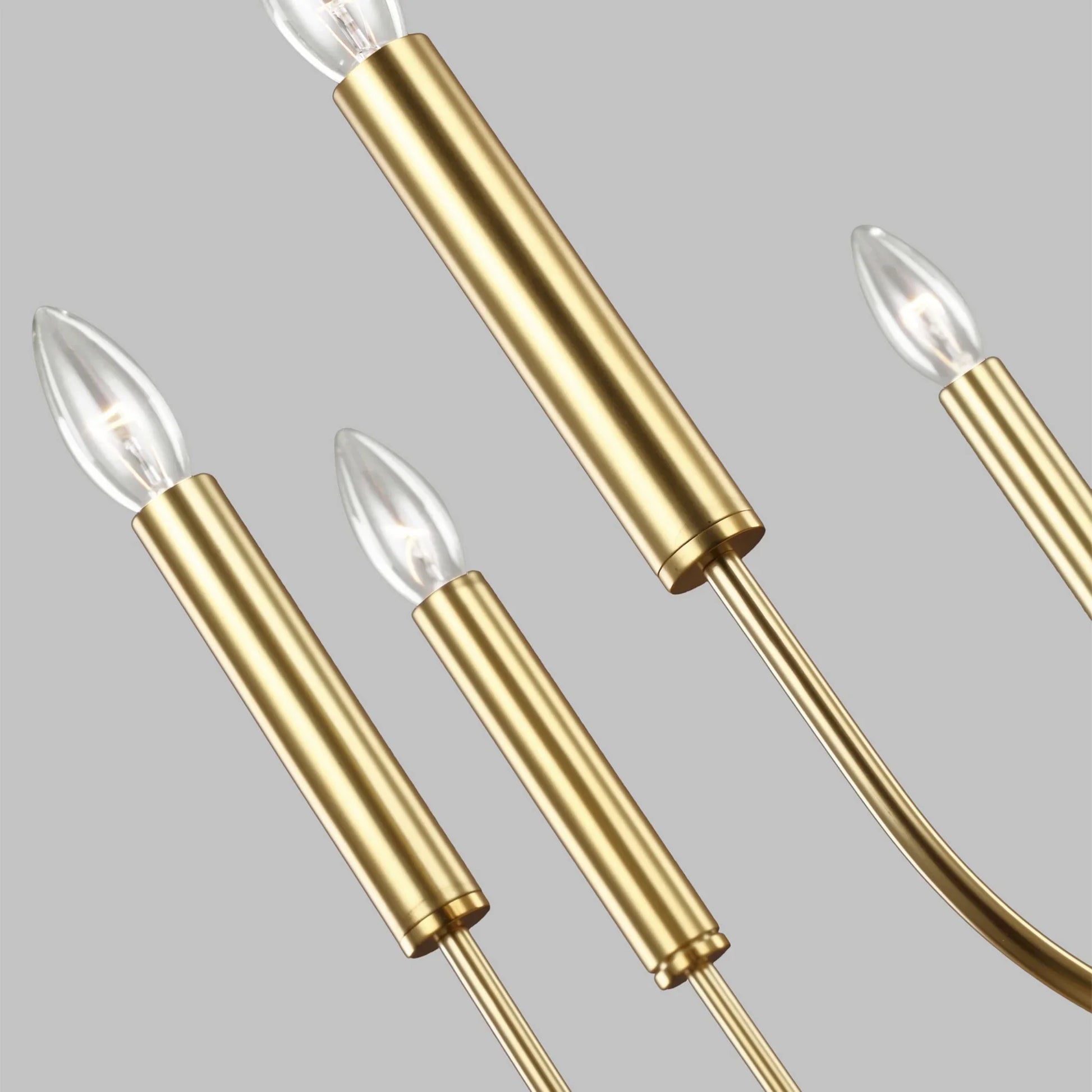 Brianna 30" 9-Light Medium Chandelier, Burnished Brass Finish - Bees Lighting