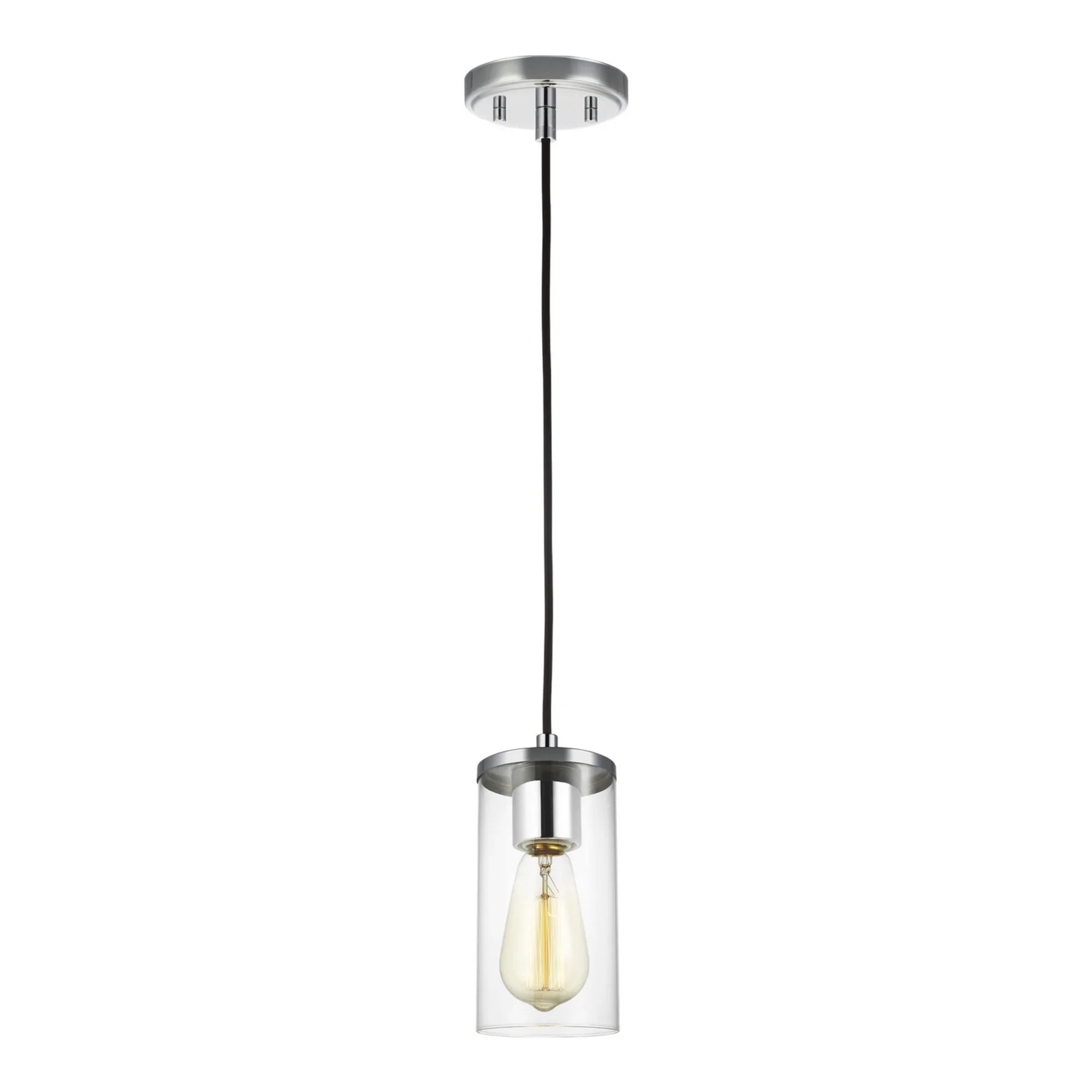 Zire 4" LED Mini Pendant, Chrome Finish - Bees Lighting