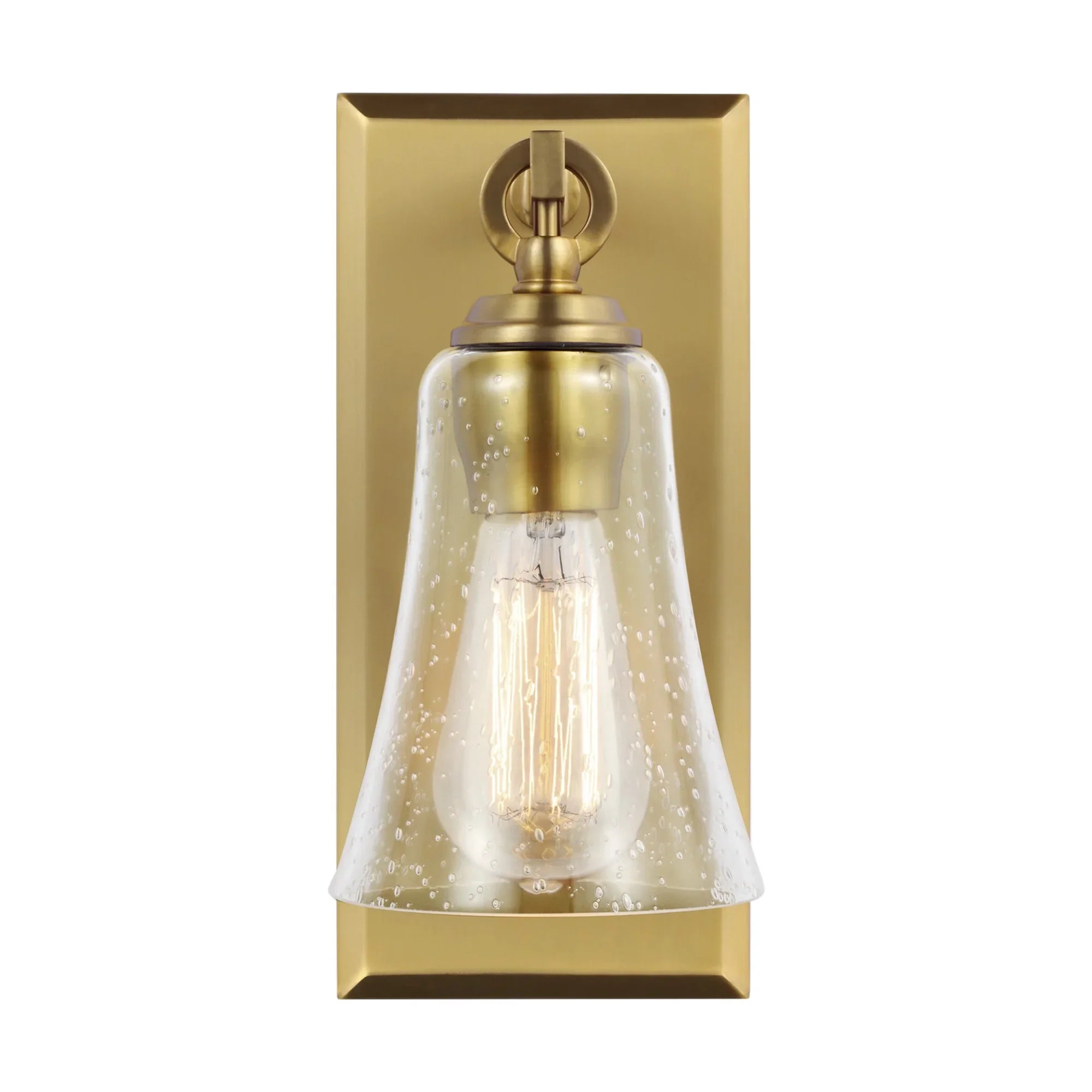 Monterro 11" Bath Sconce, Burnished Brass Finish - Bees Lighting