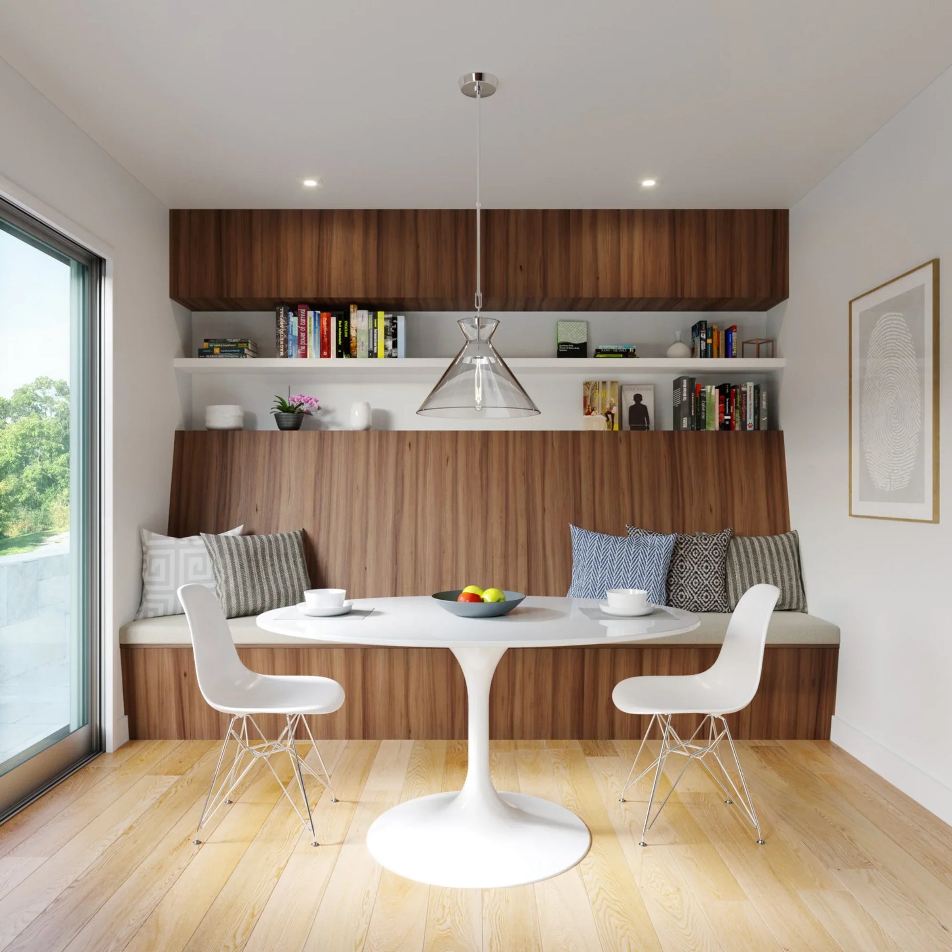 Atlantic 18" Wide Pendant, Polished Nickel Finish - Bees Lighting