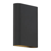Lux 8" LED Wall Sconce, Black Finish - Bees Lighting