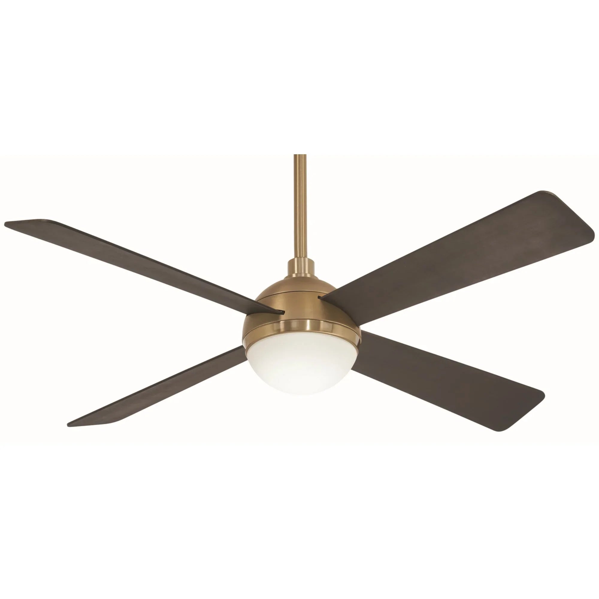 Orb LED 54" Brass Ceiling Fan with Remote - Bees Lighting