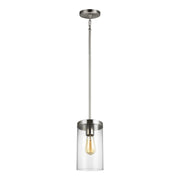 Zire 6" LED Pendant, Brushed Nickel Finish - Bees Lighting