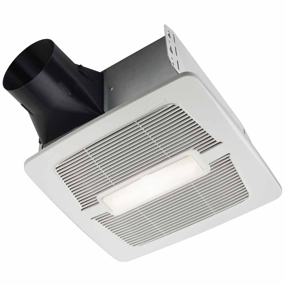 NuTone Flex DC Series Adjustable 50-110 CFM Bathroom Exhaust Fan With Light and Humidity Sensing