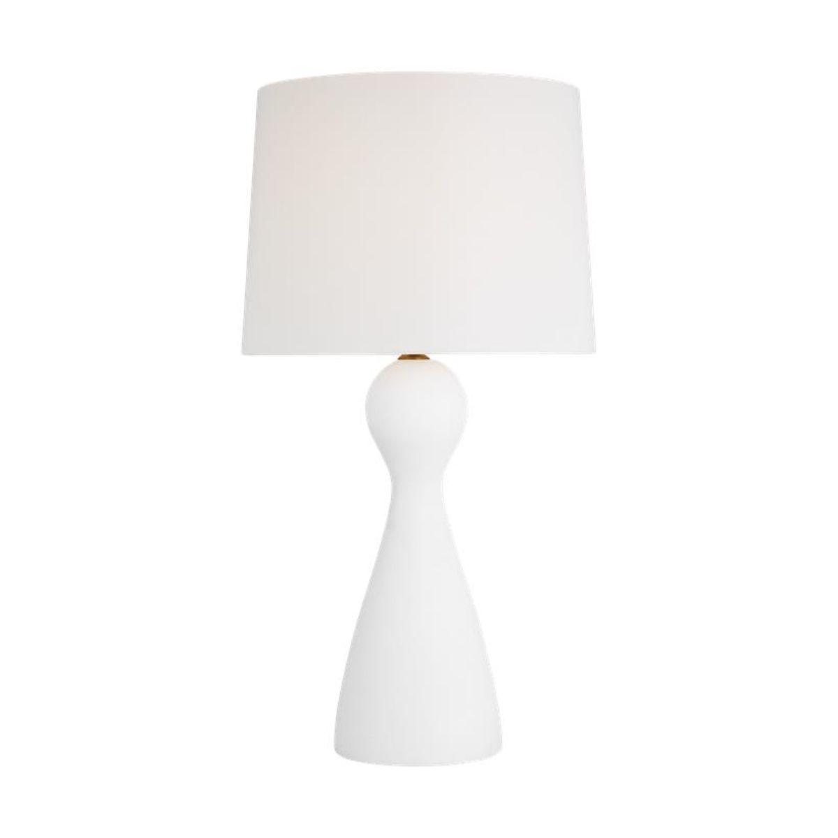 Constance Table Lamp Ceramic Textured White Finish - Bees Lighting