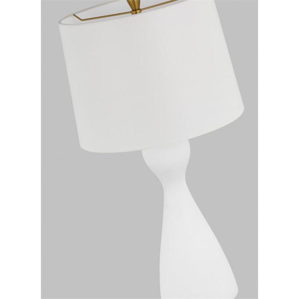 Constance Table Lamp Ceramic Textured White Finish - Bees Lighting