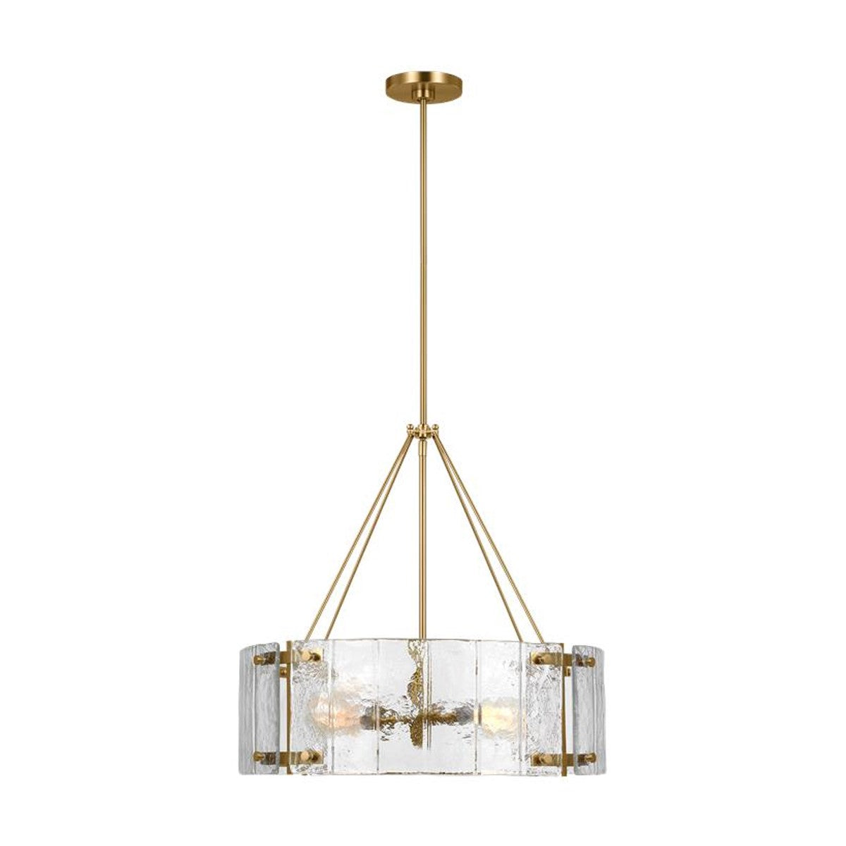 Calvert 24 in. 4 Lights Chandelier Brass Finish - Bees Lighting