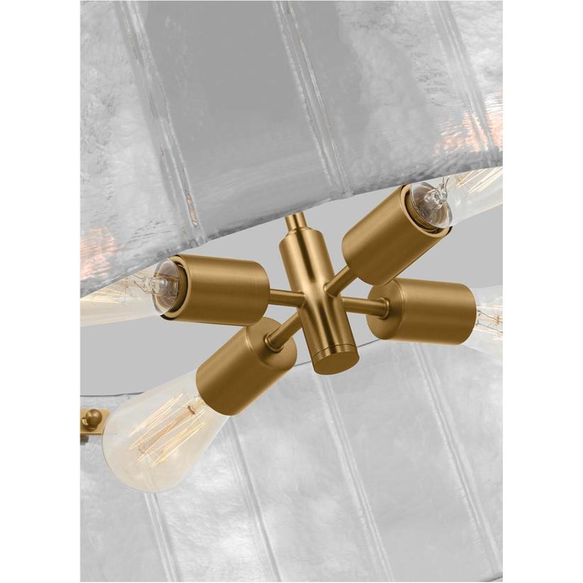 Calvert 24 in. 4 Lights Chandelier Brass Finish - Bees Lighting