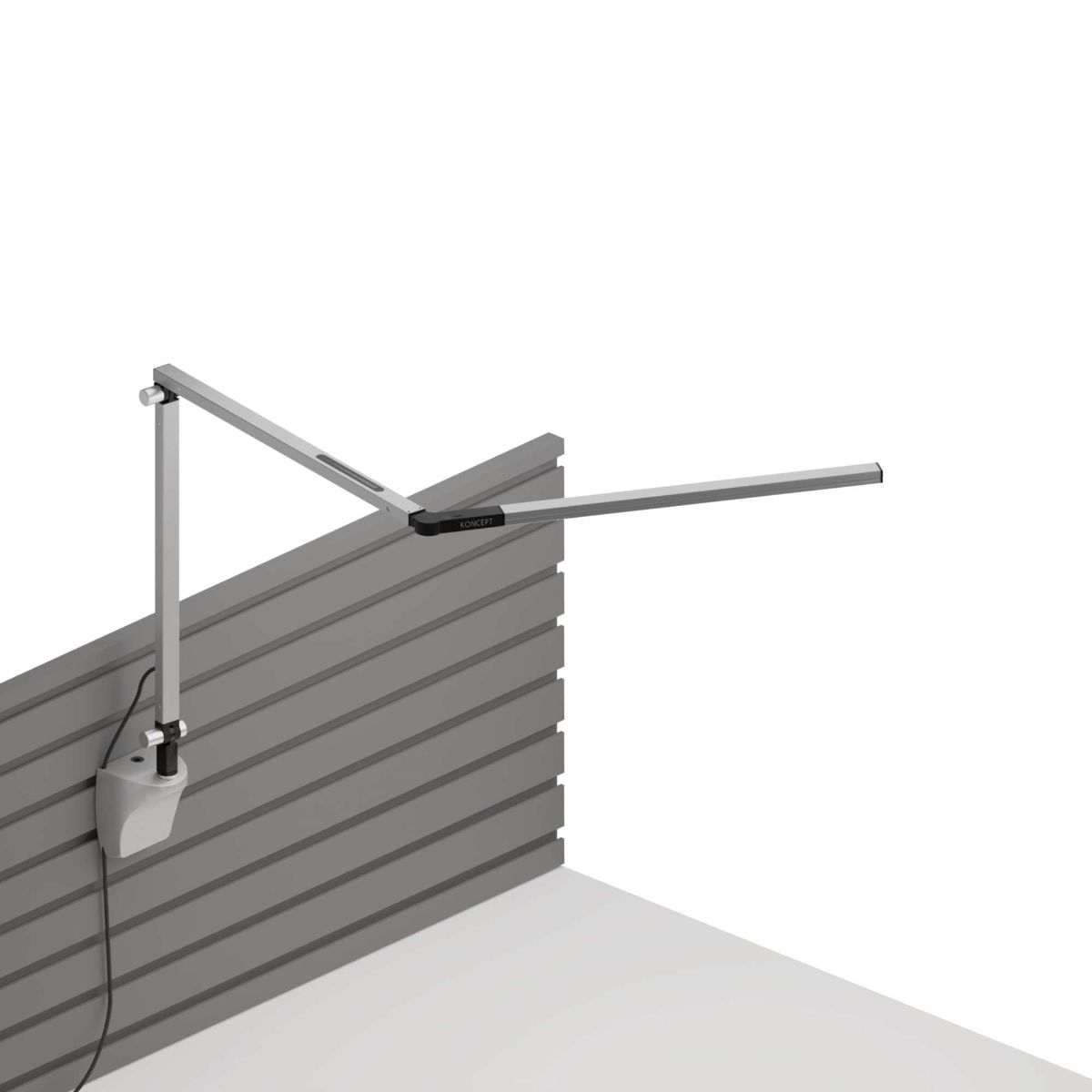 Z-Bar Mini Contemporary Slatwall mount LED Swing Arm Wall Lamp Cool White Light