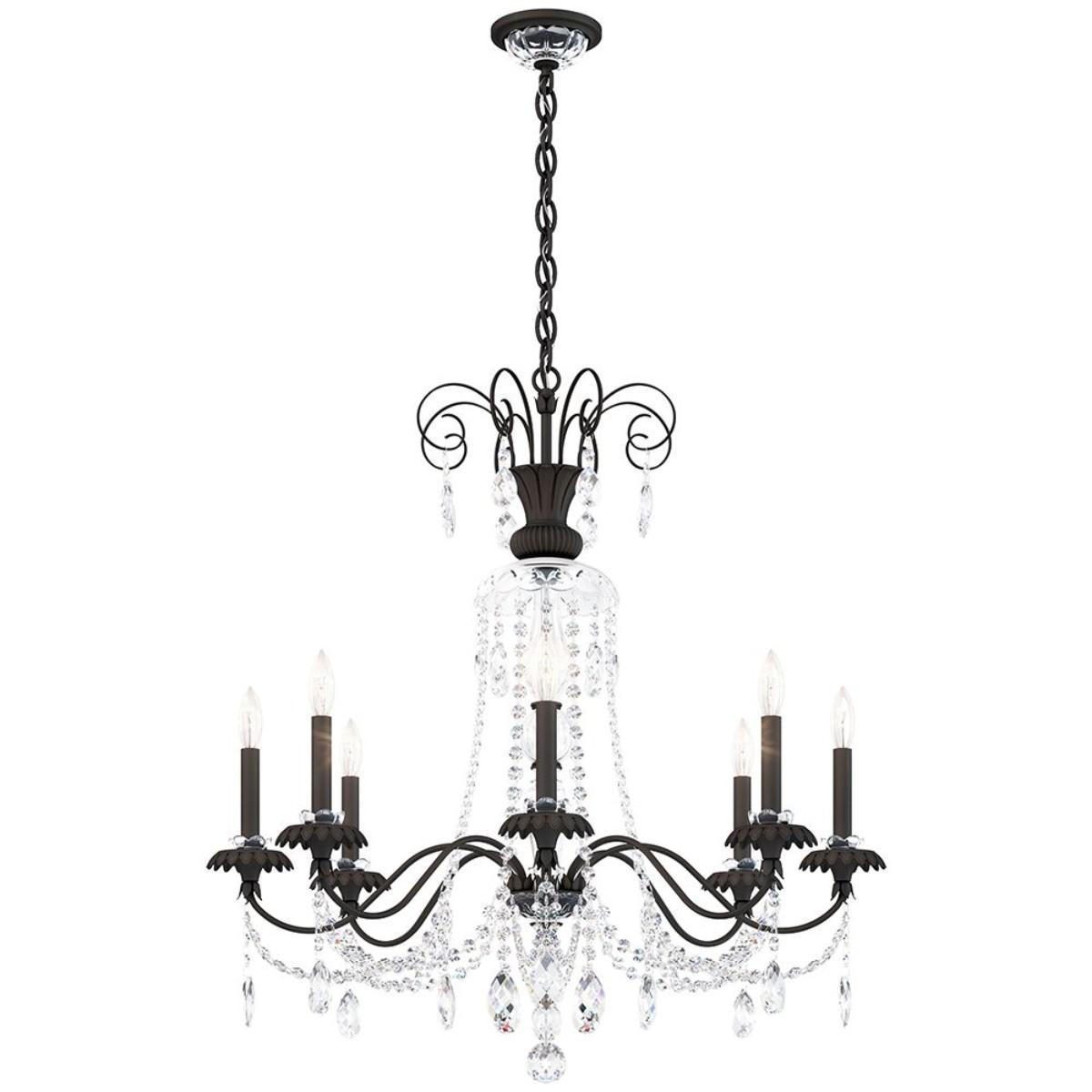 Helenia 8 Light Chandelier with Clear Heritage Crystals - Bees Lighting