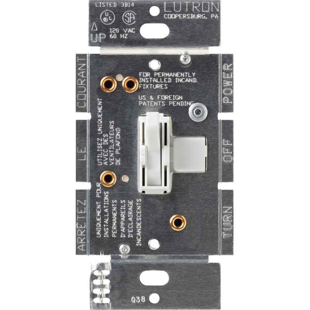 Lutron AY2-LFSQ Ariadni Toggler Fan and Light Control - Bees Lighting