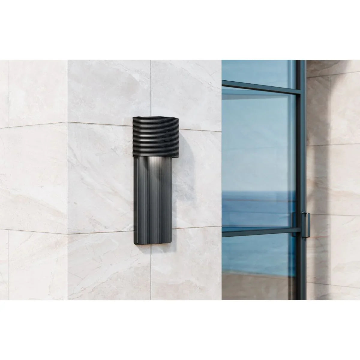 TEMPE 17 in. LED Outdoor Wall Sconce Black Finish - Bees Lighting