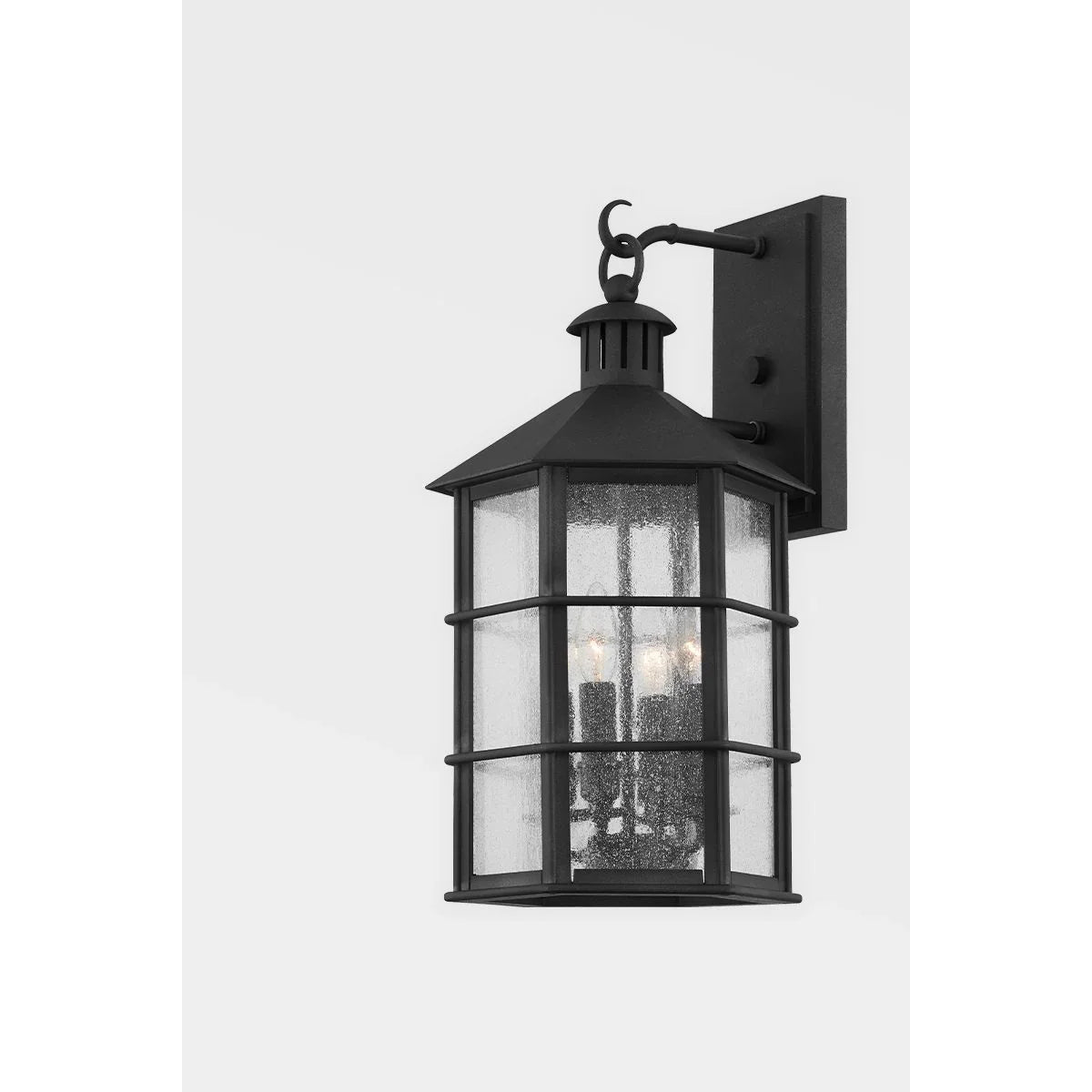 LAKE COUNTY 21 In. 4 Lights Outdoor Wall Lantern Iron Finish - Bees Lighting