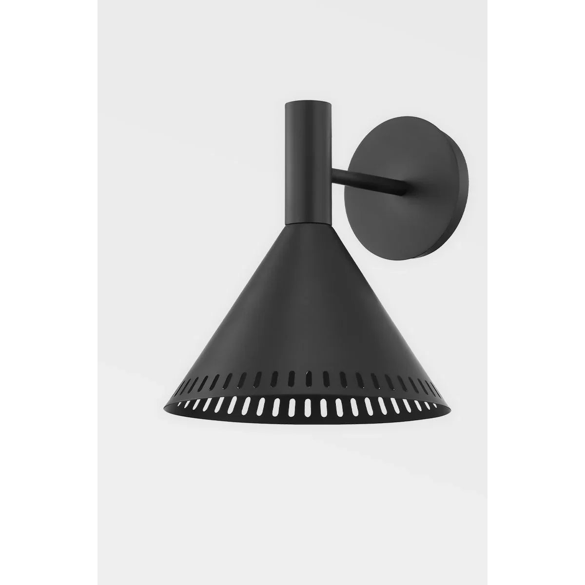 Atticus 10 in. Armed Sconce Satin Black finish - Bees Lighting
