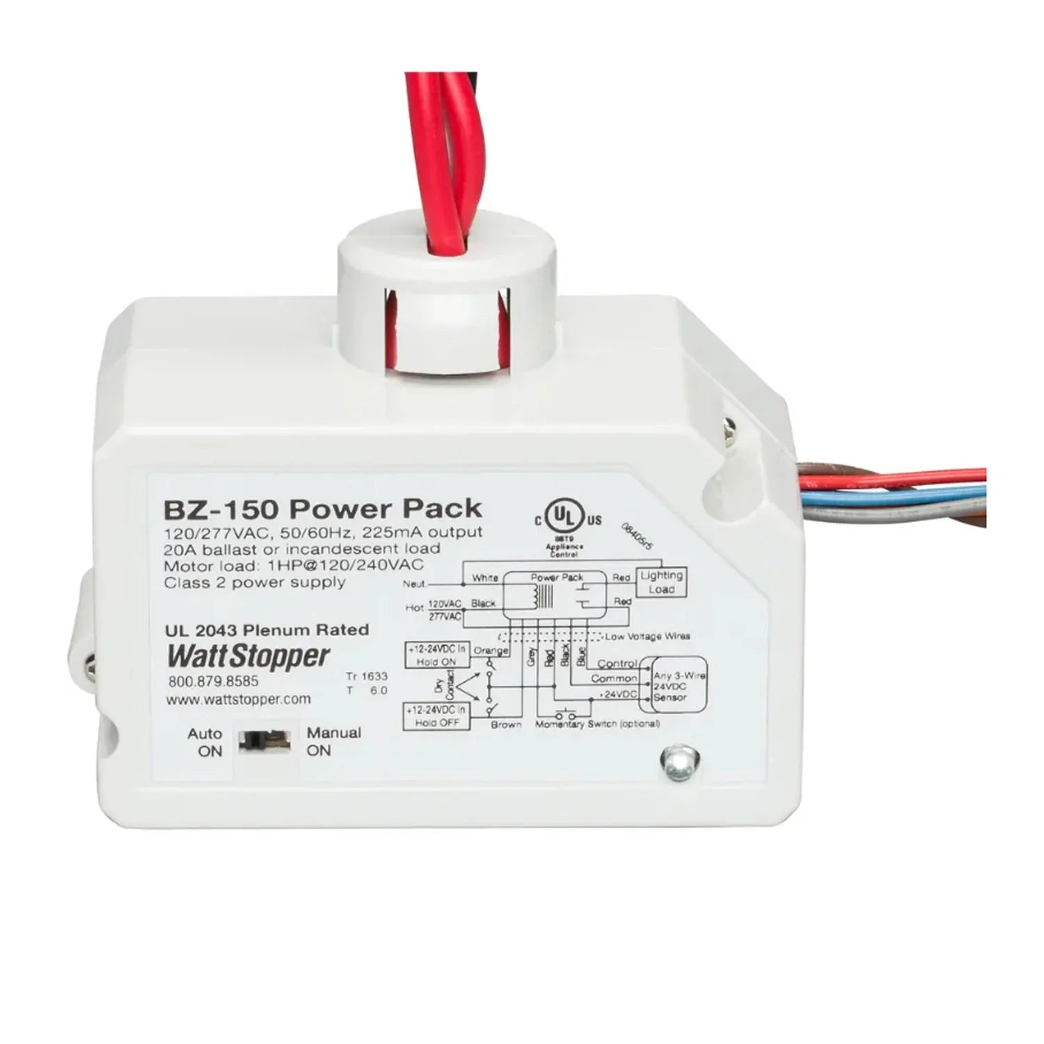 Wattstopper Universal Voltage Power Pack, 225mA, Auto or Manual On/Off - Bees Lighting