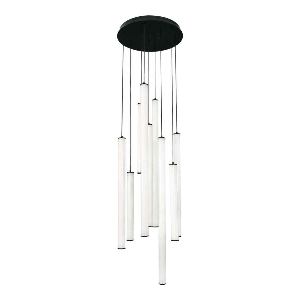 Caden 24 in. 9 Lights LED Pendant Light Black Finish - Bees Lighting