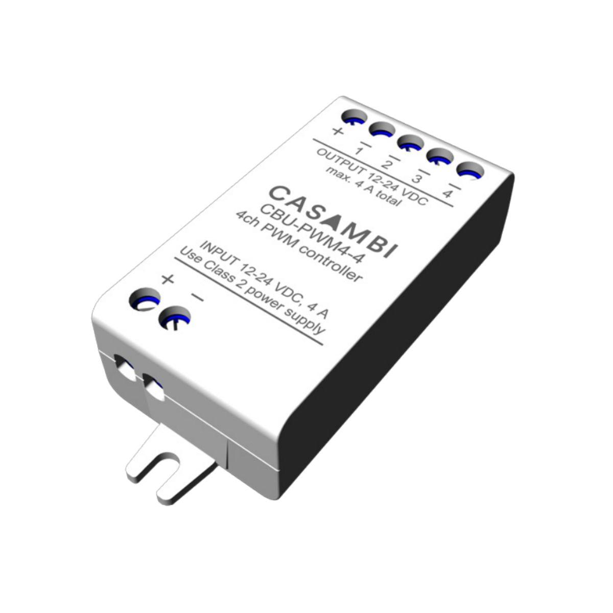 Casambi Bluetooth Controllable, 4 channels, PWM Dimmer, 12-24VDC - Bees Lighting