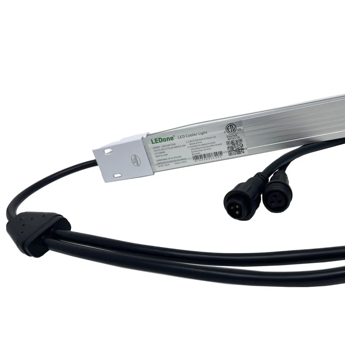 5ft LED Cooler Light, 24W, 3000 Lumens, 5000K, Refrigerator Display Light - Bees Lighting