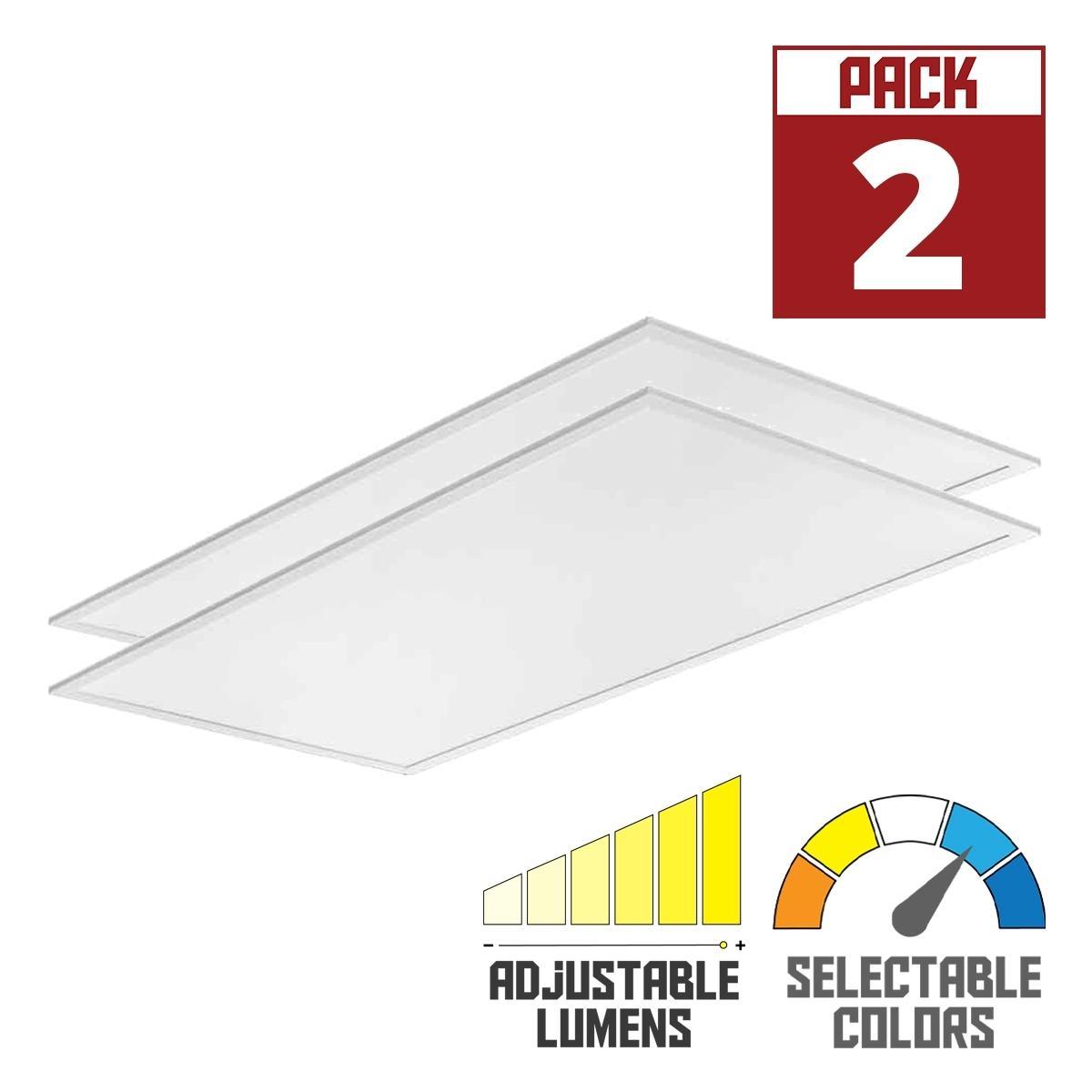 Lithonia CPX2X4ALO8SWW7M2 2x4 LED Flat Panel Troffer Light, 6500