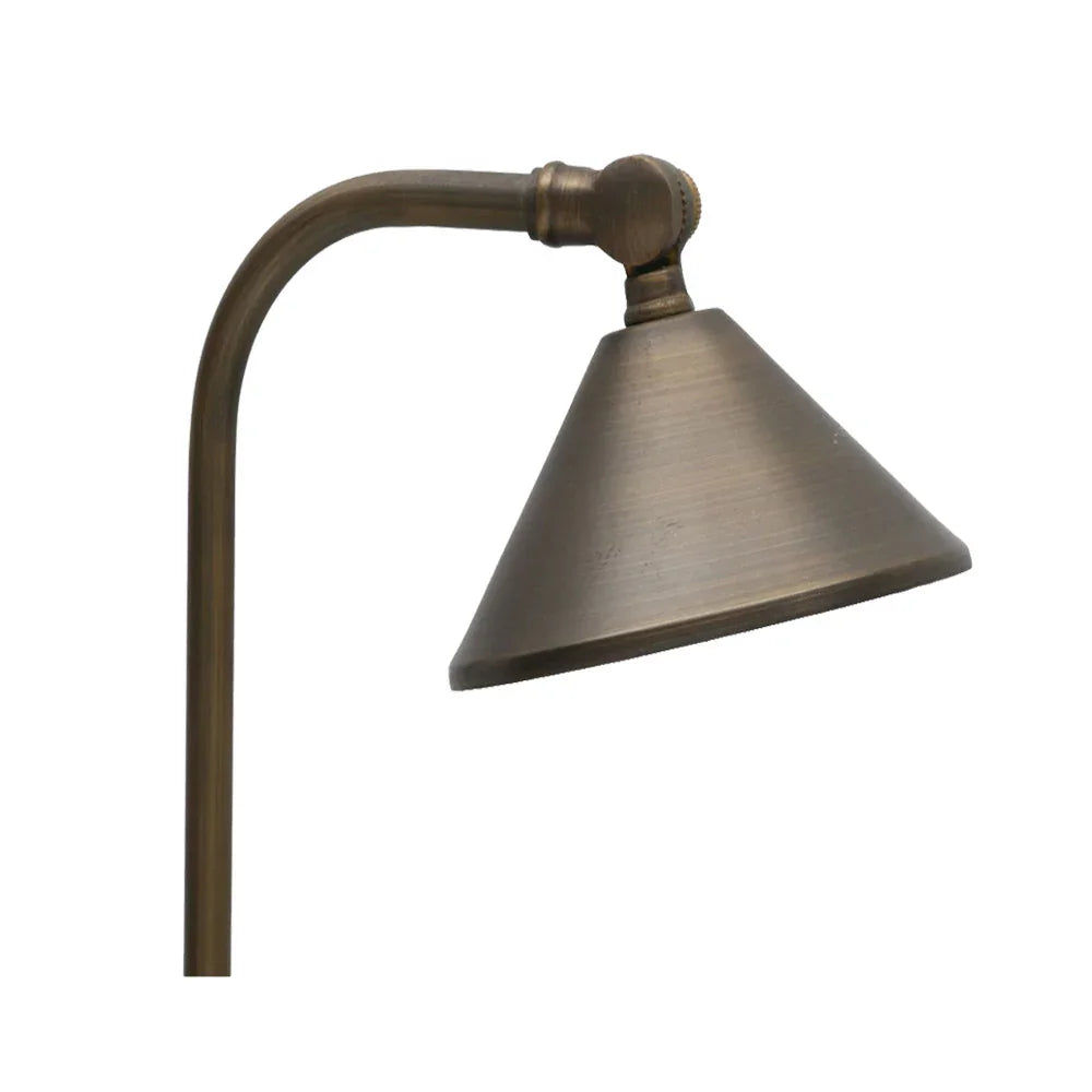 Directional LED Path Light, Natural Brass - Bees Lighting