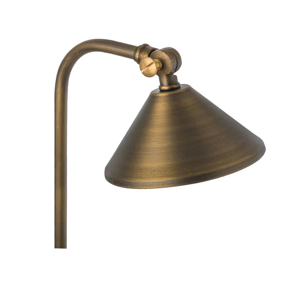 Directional LED Path Light, Natural Brass - Bees Lighting